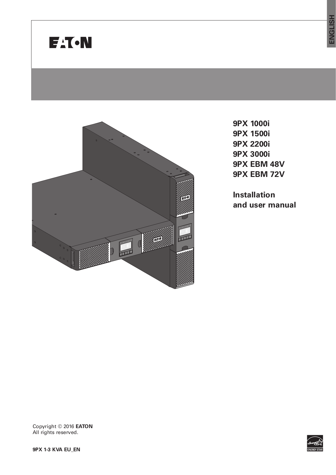 Eaton 9PX3000IRT3U Service Manual