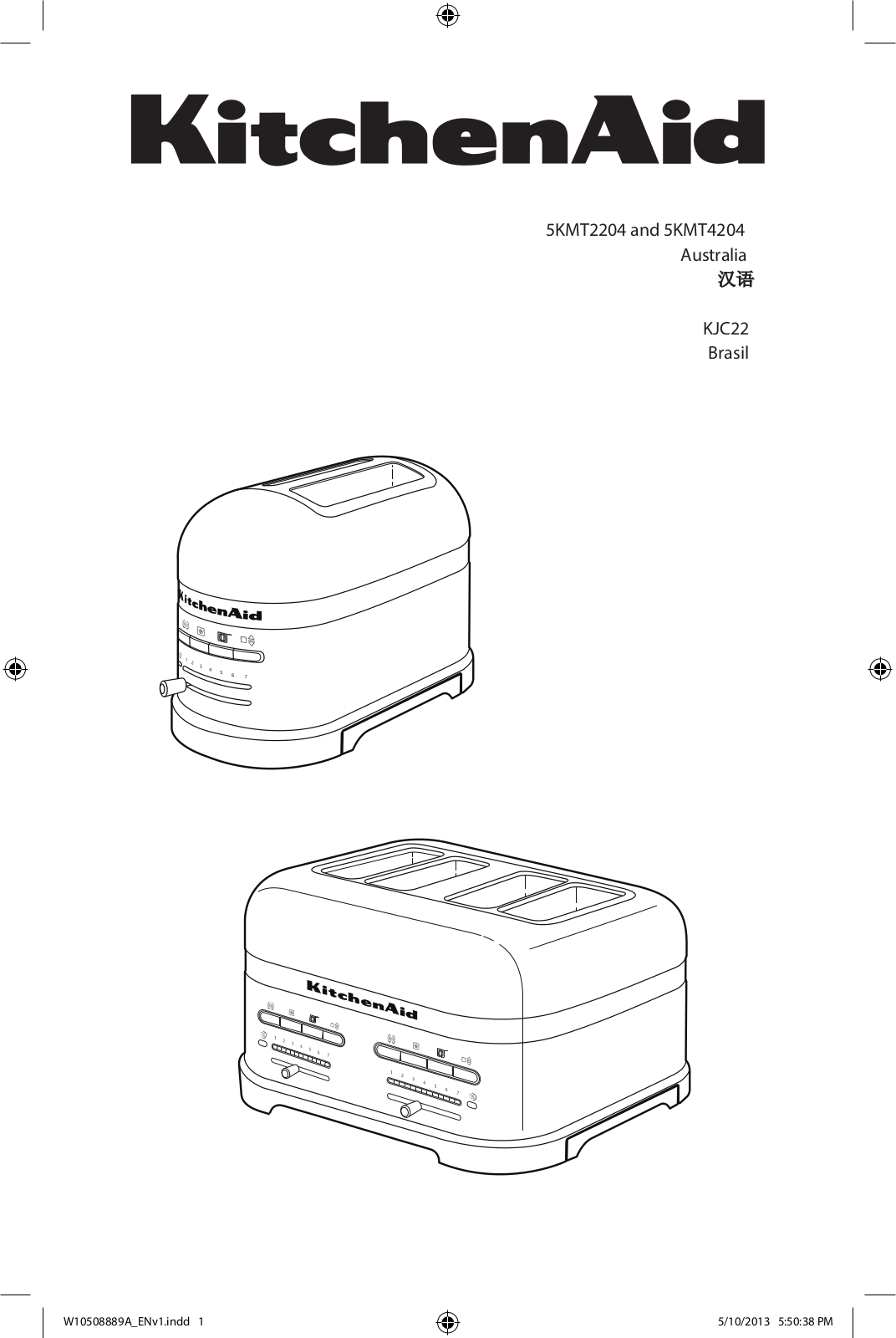 KitchenAid 94345, 5KMT2204ASR User Manual