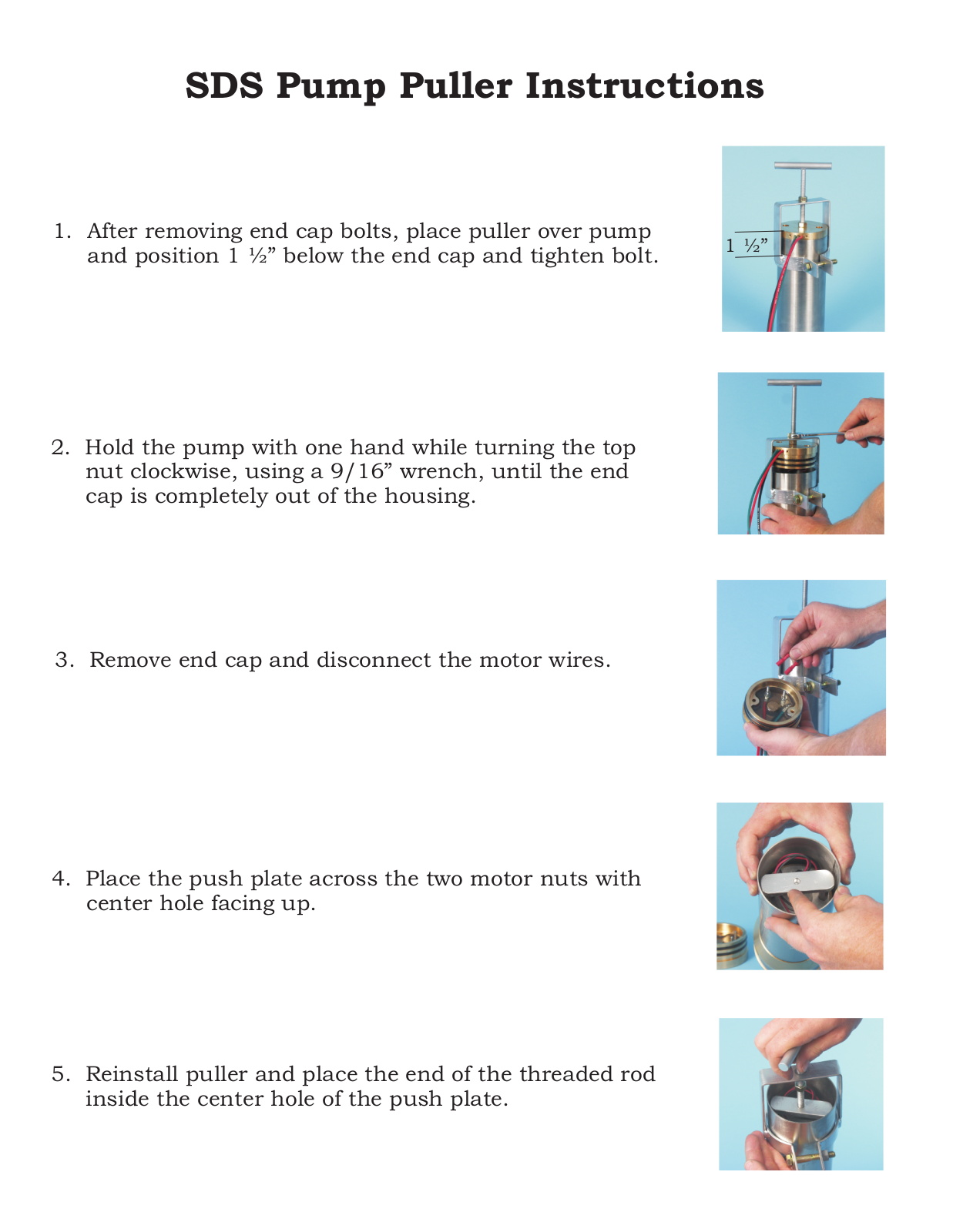 Sun Pumps SDS User Manual