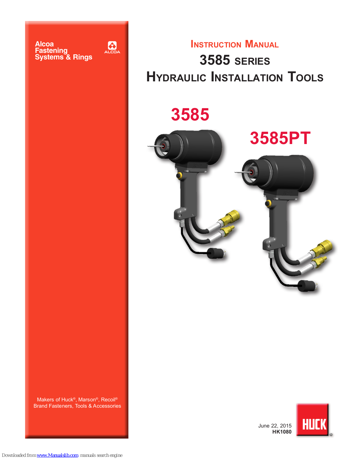 Huck 3585PT, 3585 Instruction Manual - ManualMachine.com