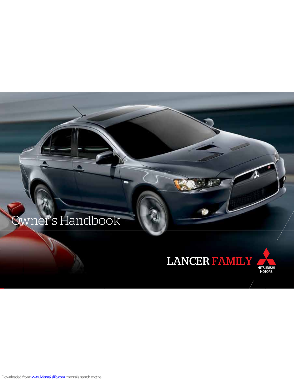 Mitsubishi Lancer Family Owner's Manual