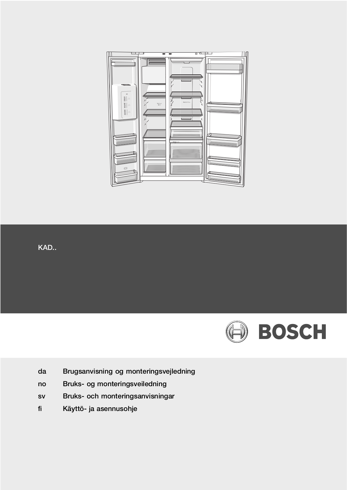 Bosch KAD 62V71 User Manual