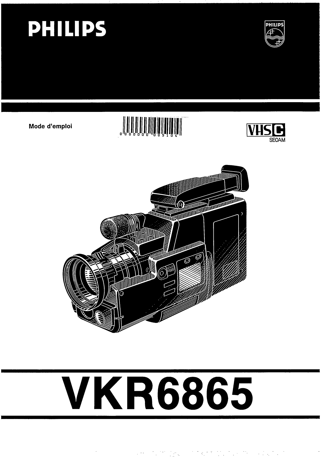 Philips VKR6865 User Manual