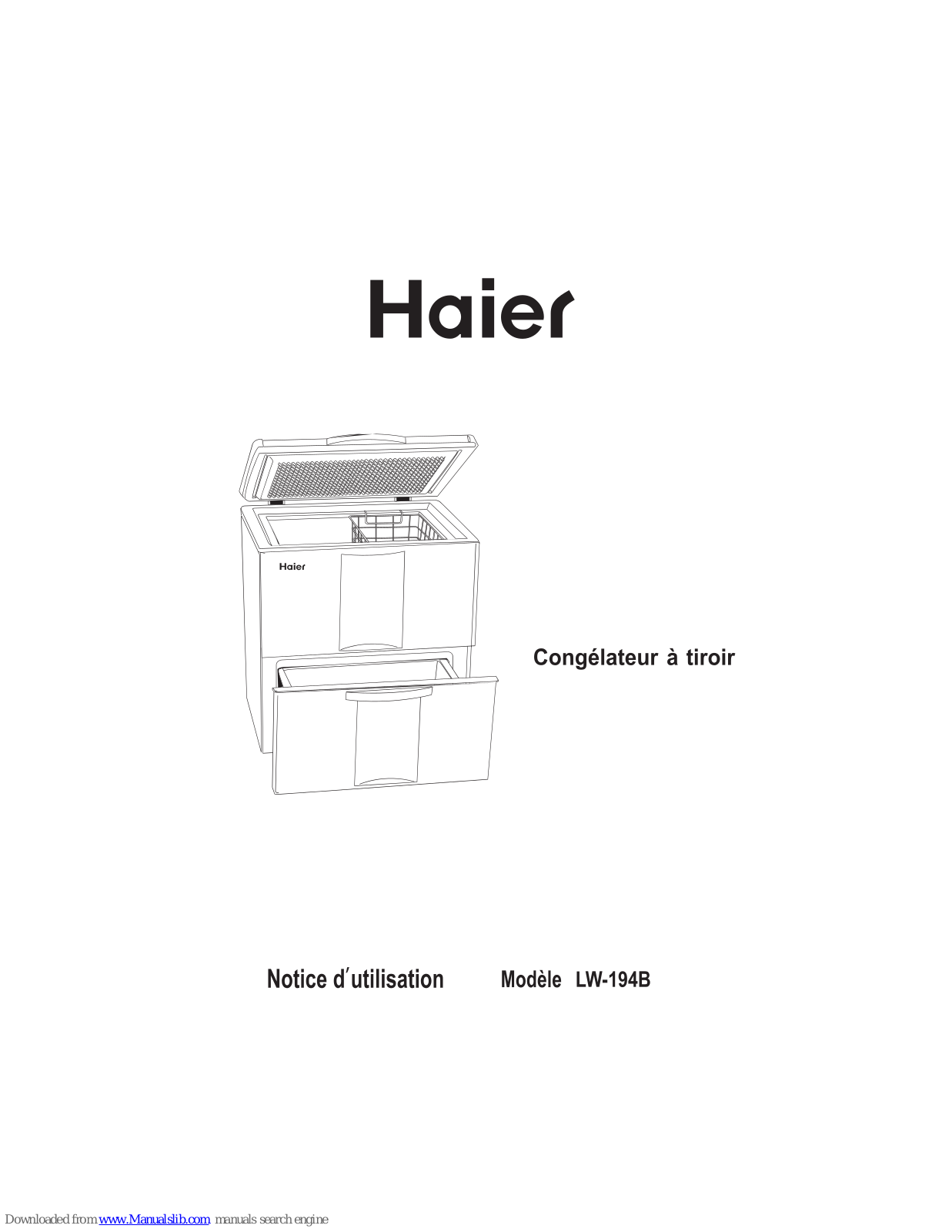 Haier LW-194B Notice D'utilisation