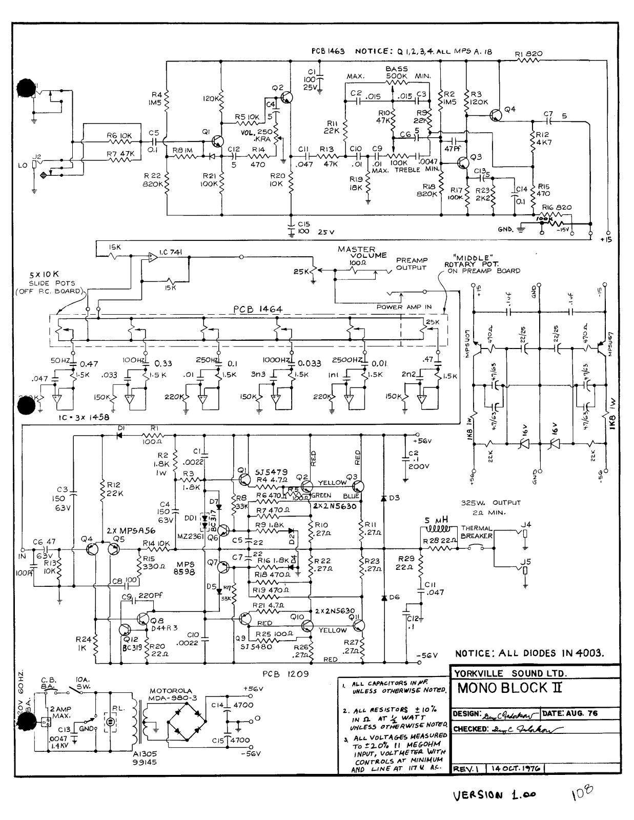 Traynor monoblock ii schematic