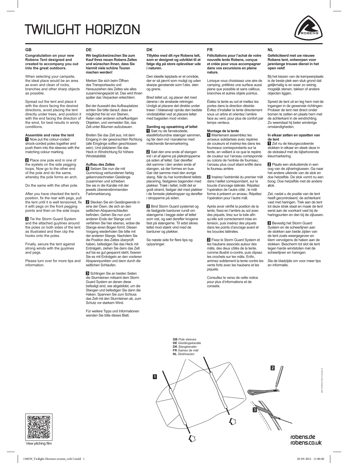 Robens Twilight Horizon User Manual