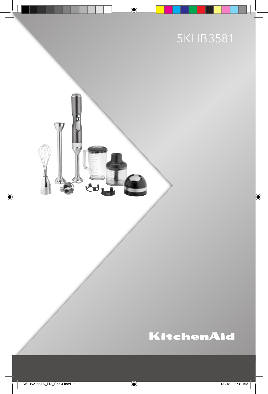 Kitchenaid 5KHB3581EMS User Manual