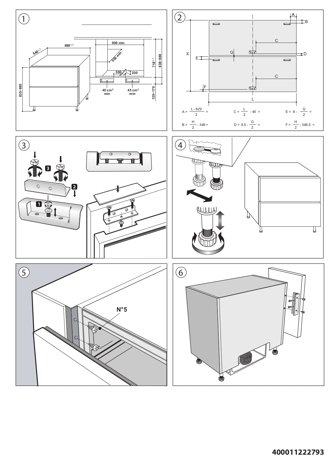 KITCHENAID KCBDX 88900 (UK) Installation Instructions