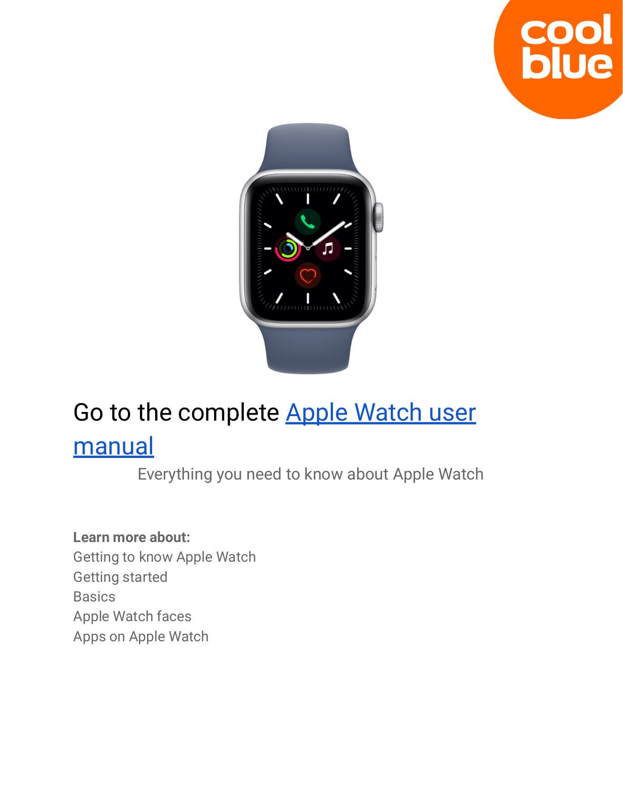 Apple Watch Series 3 Nike 42mm Space Black, Watch Series 5 40mm Silver/White, Watch Series 5 44mm Silver/White, Watch Nike Series 5 40mm Silver/White, Watch Nike Series 5 44mm User manual