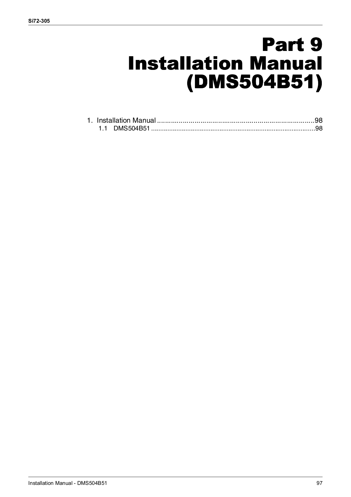 Daikin DMS504B51 Installation manuals