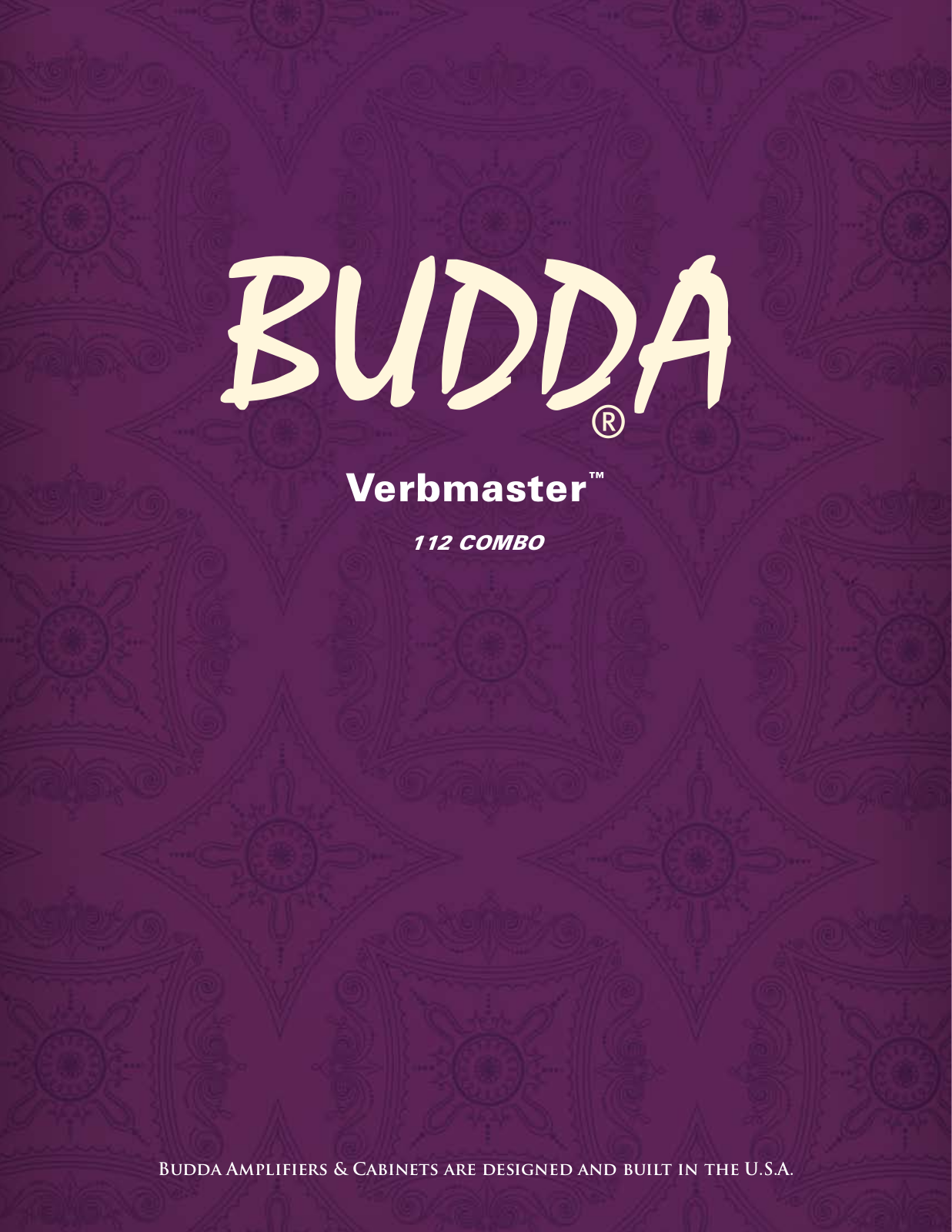 budda Budda Verbmaster (2012) Verbmaster Manual - ManualMachine.com