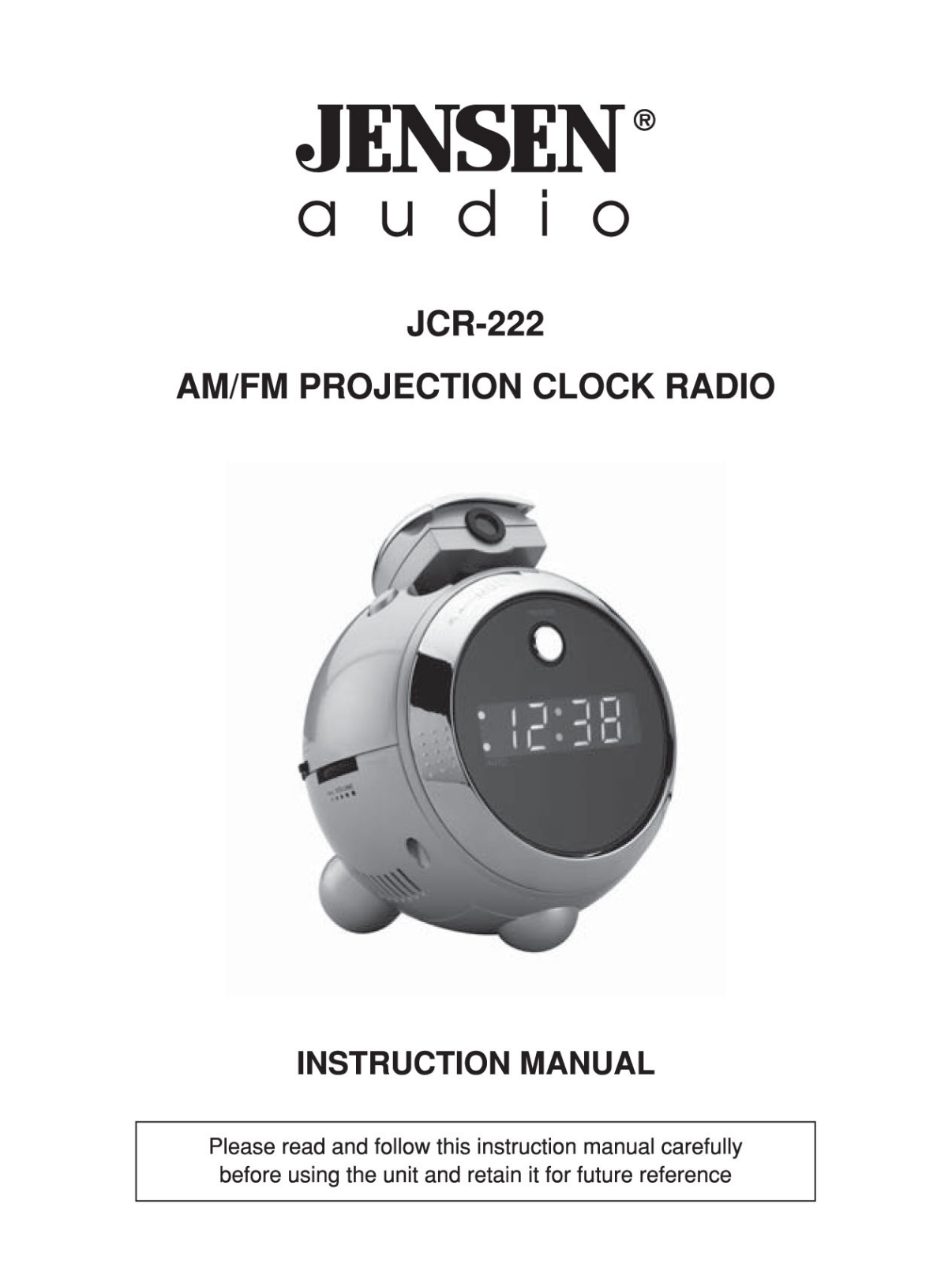 Jensen JCR-222 User Manual