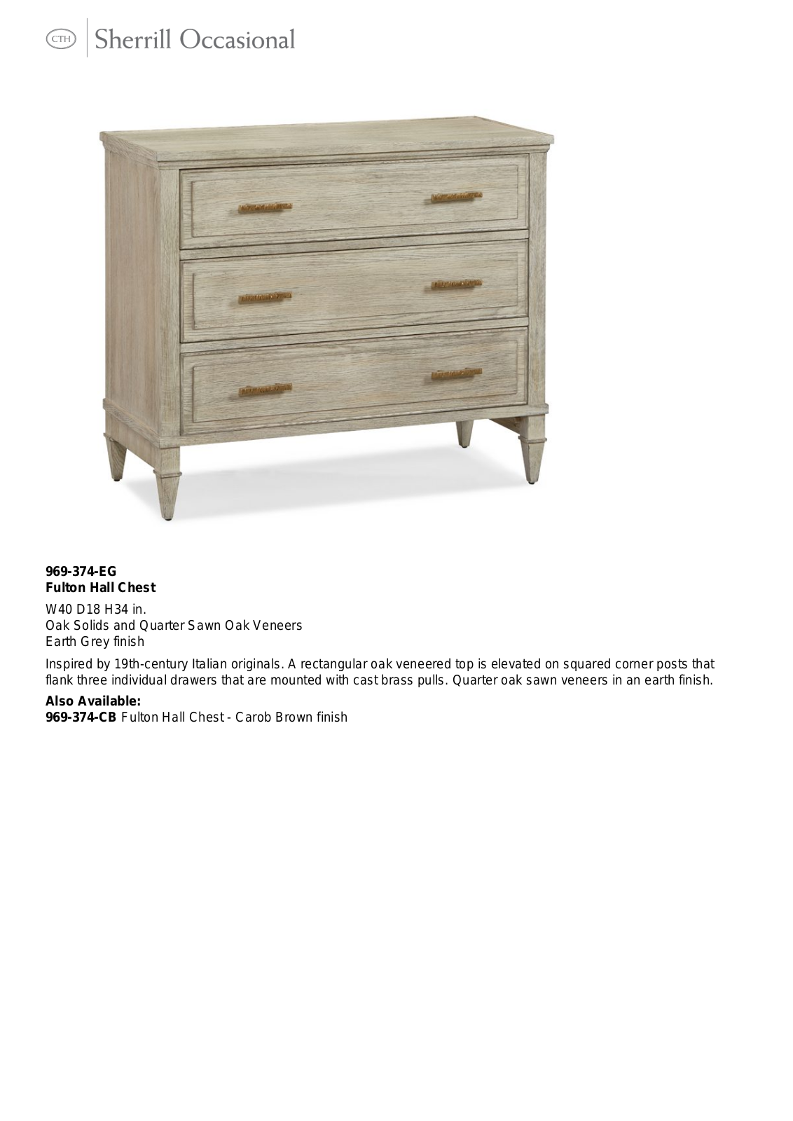 CTH Occasional SHRL1303 Specifications - ManualMachine.com
