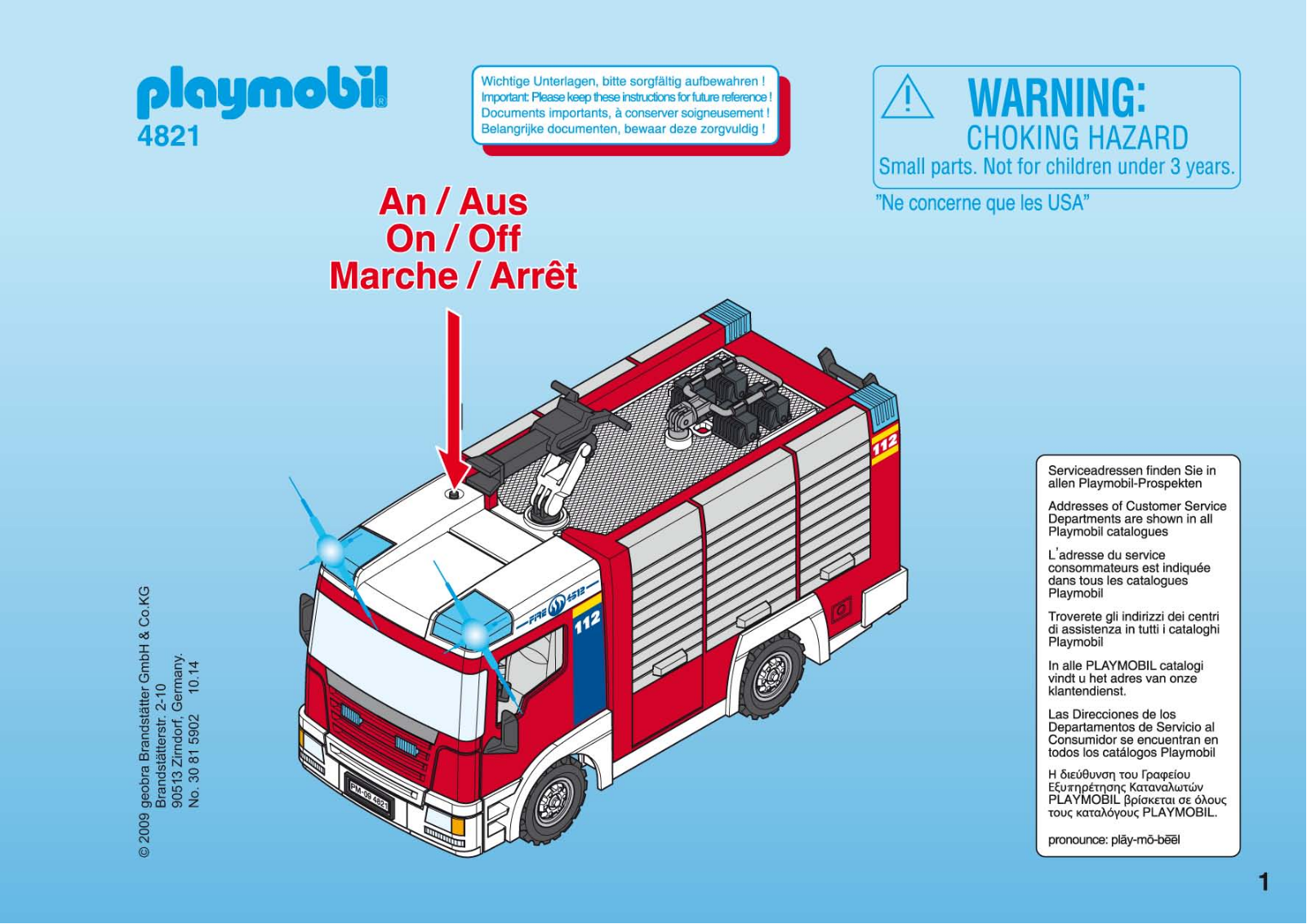 Playmobil 4821 Instructions