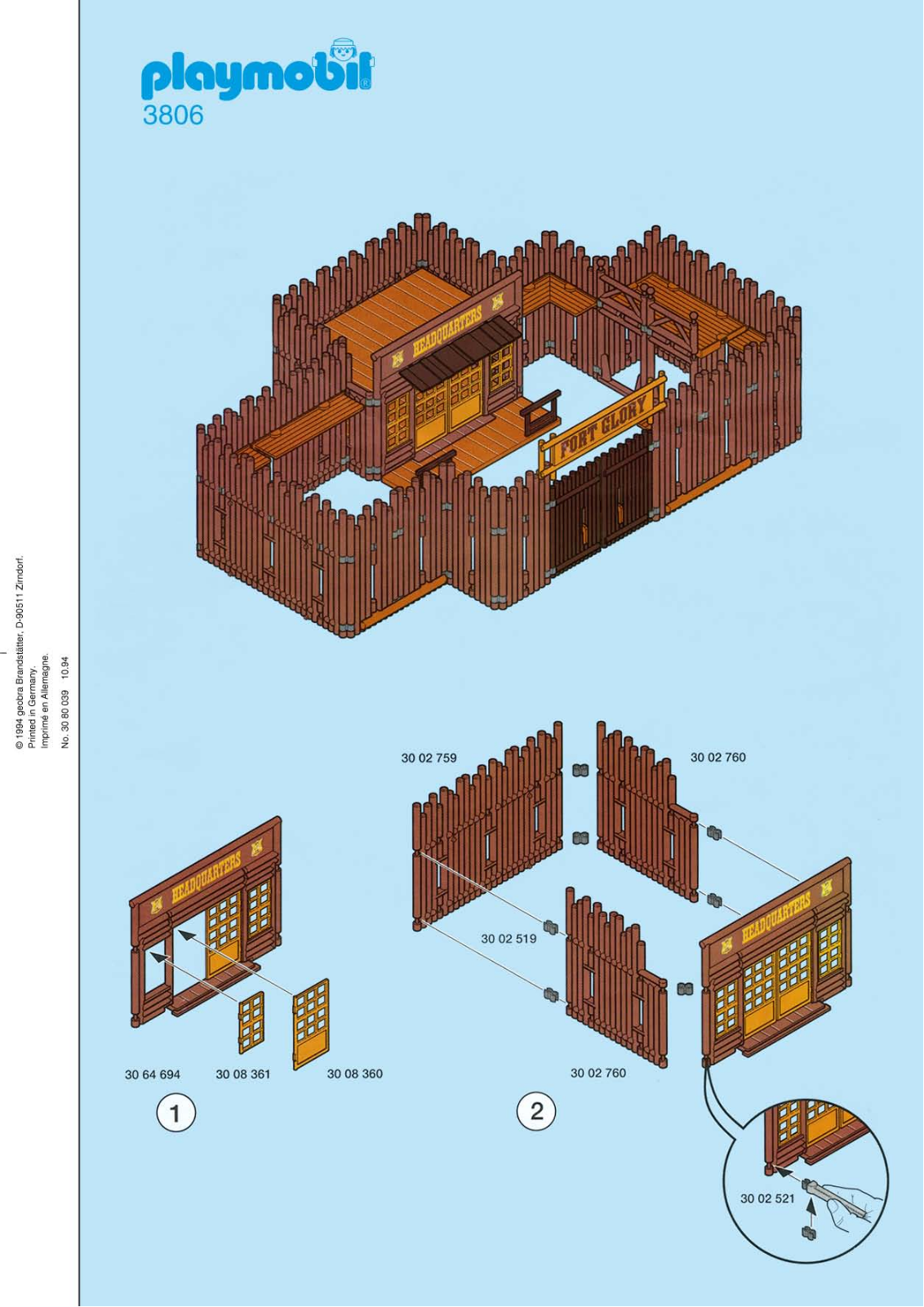 Playmobil 3806 Instructions