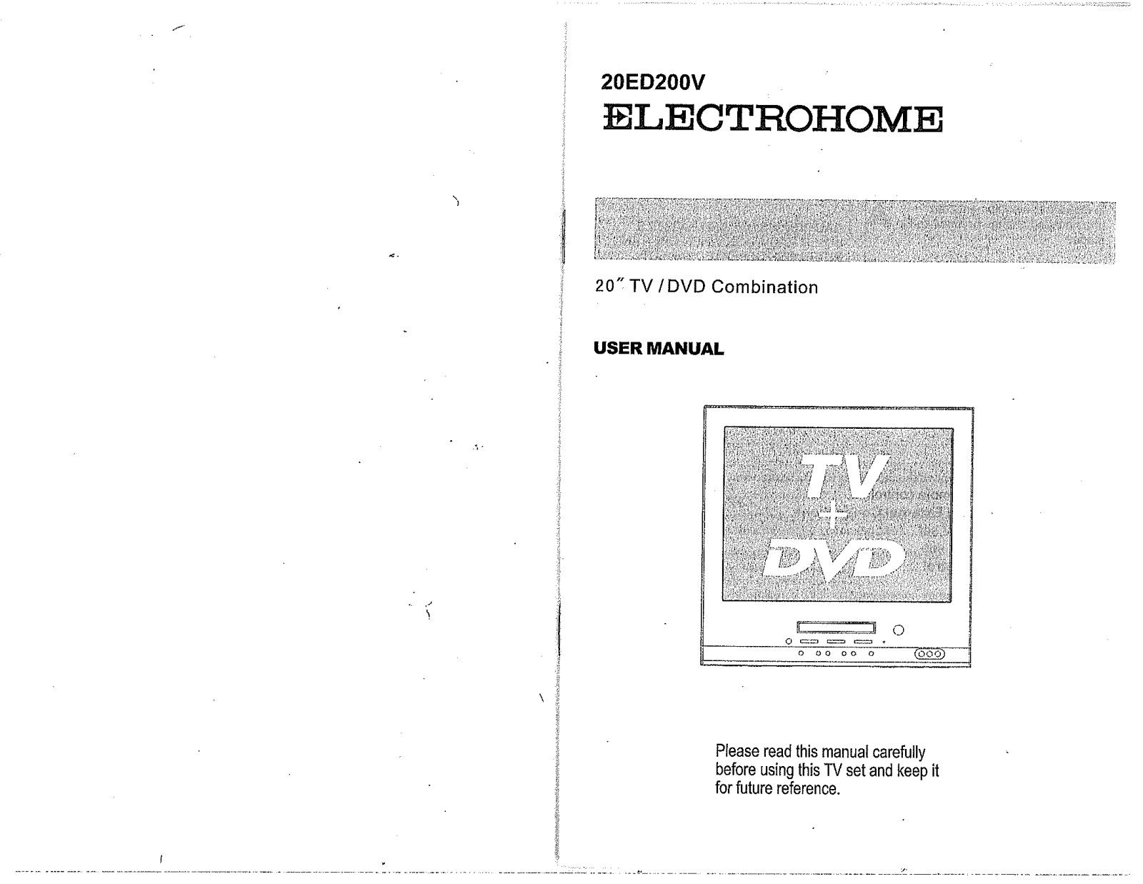 Electrohome 20ED200V User Manual