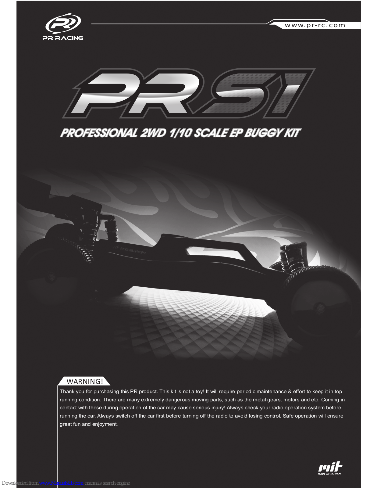 PR RACING PRS1 Instruction Manual