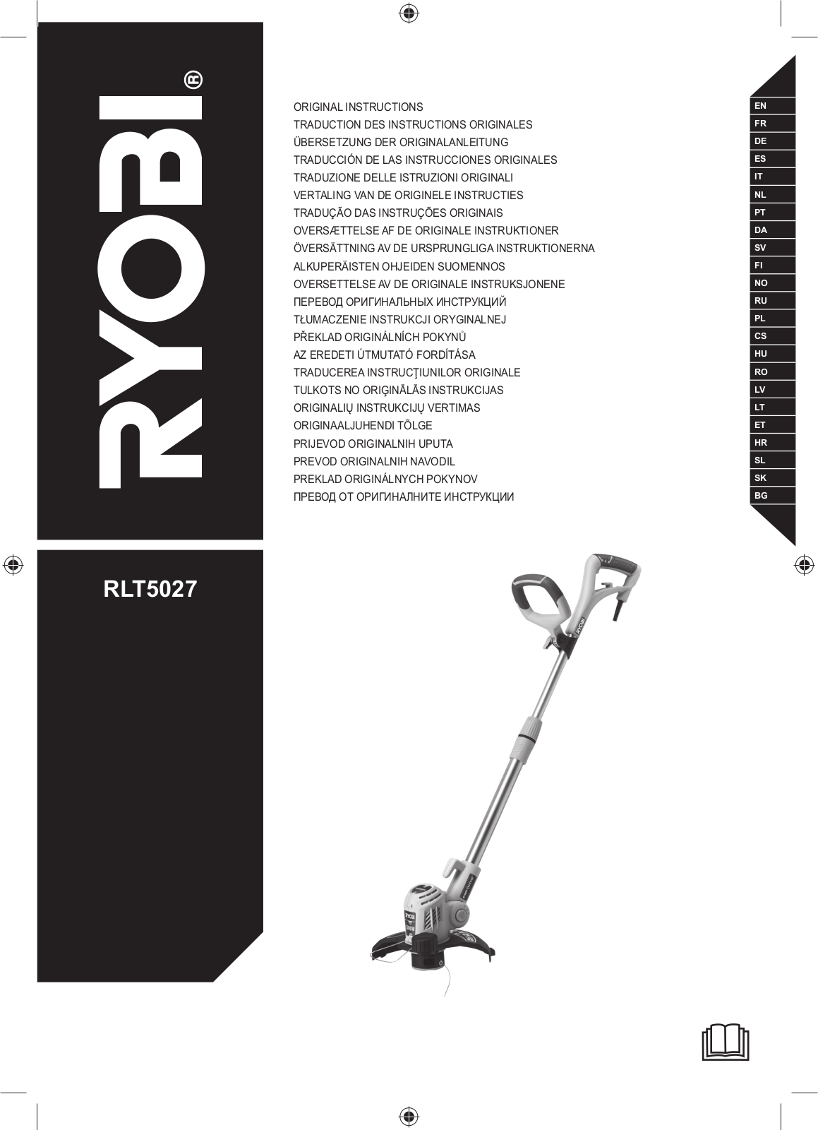 Ryobi RLT5027 User guide