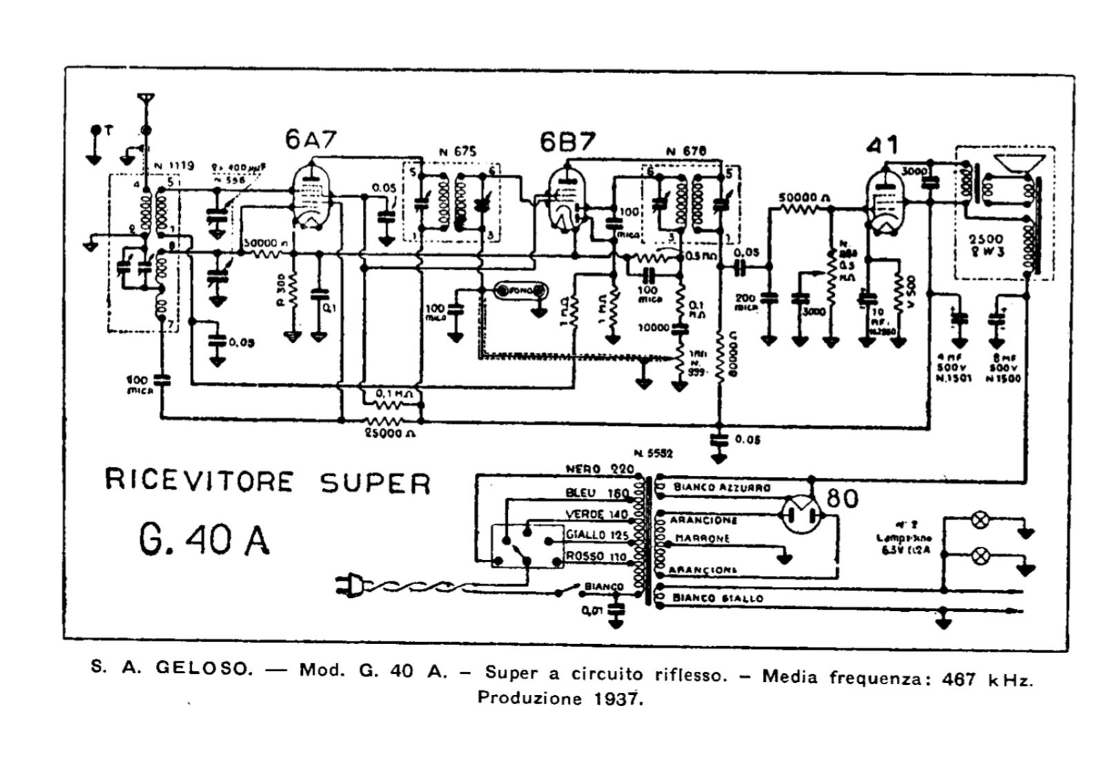 Geloso g40a schematic