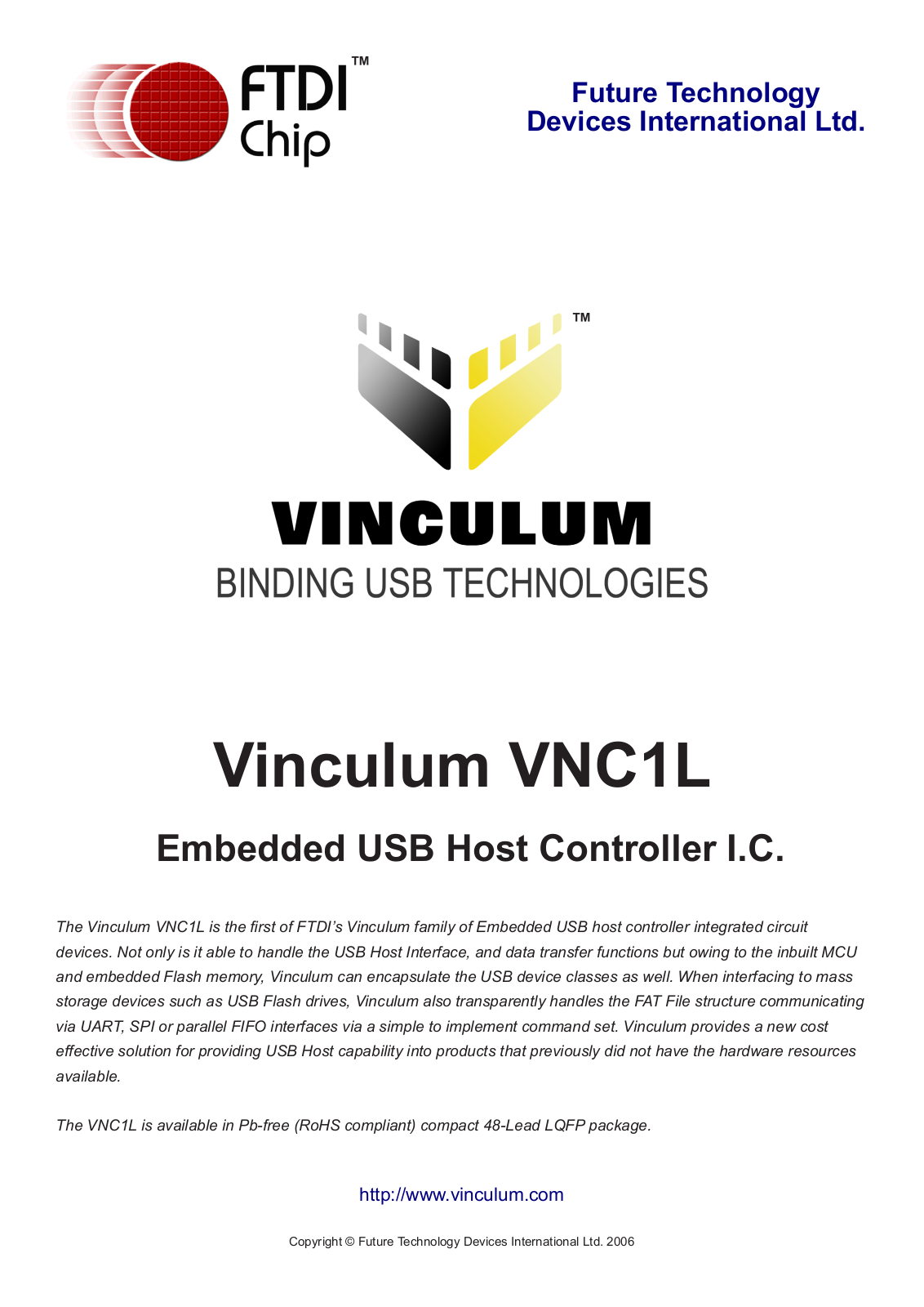 FTDIChip VNC1L User Manual