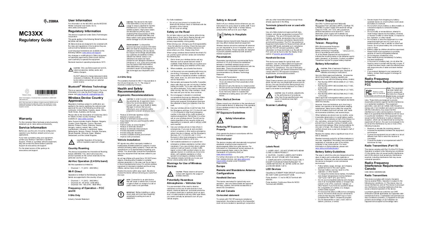 Zebra Technologies MC330K User Manual