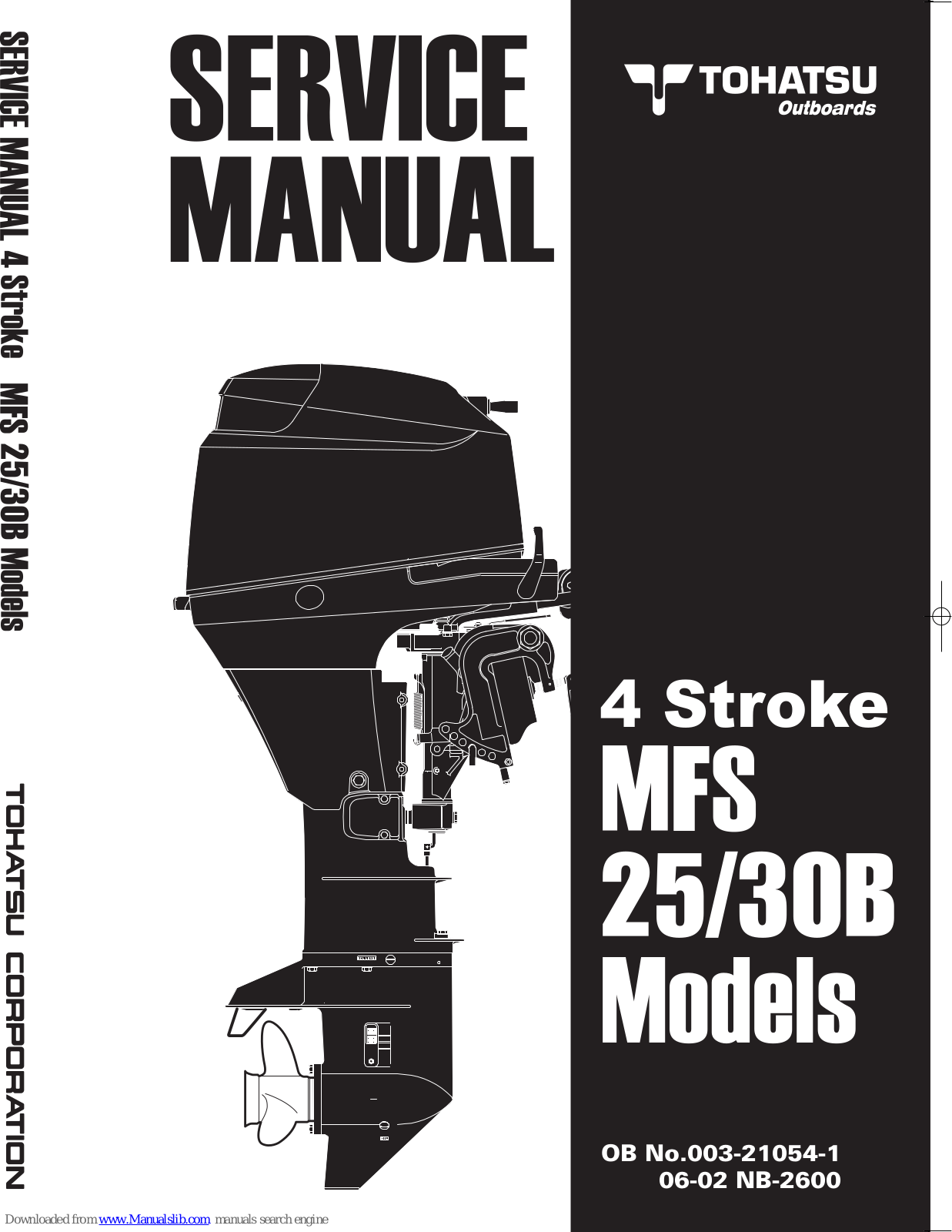 TOHATSU MFS25, MFS30B Service Manual