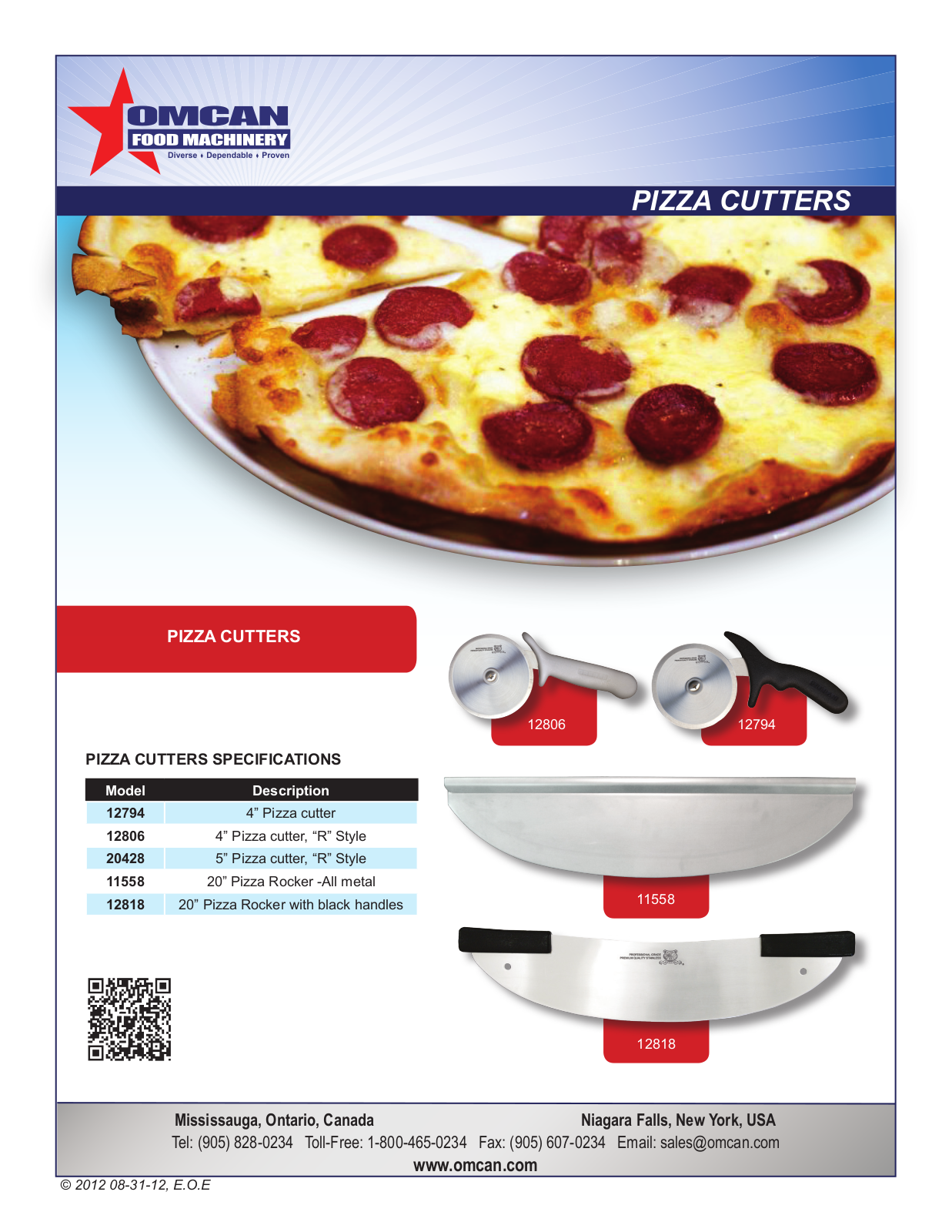 Omcan Food Machinery 11558 User Manual