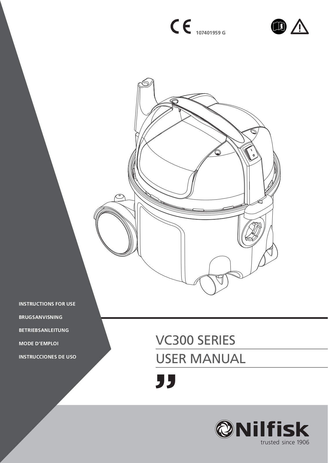 NILFISK VC300 HEPA, VP 300, VP300 HEPA User Manual