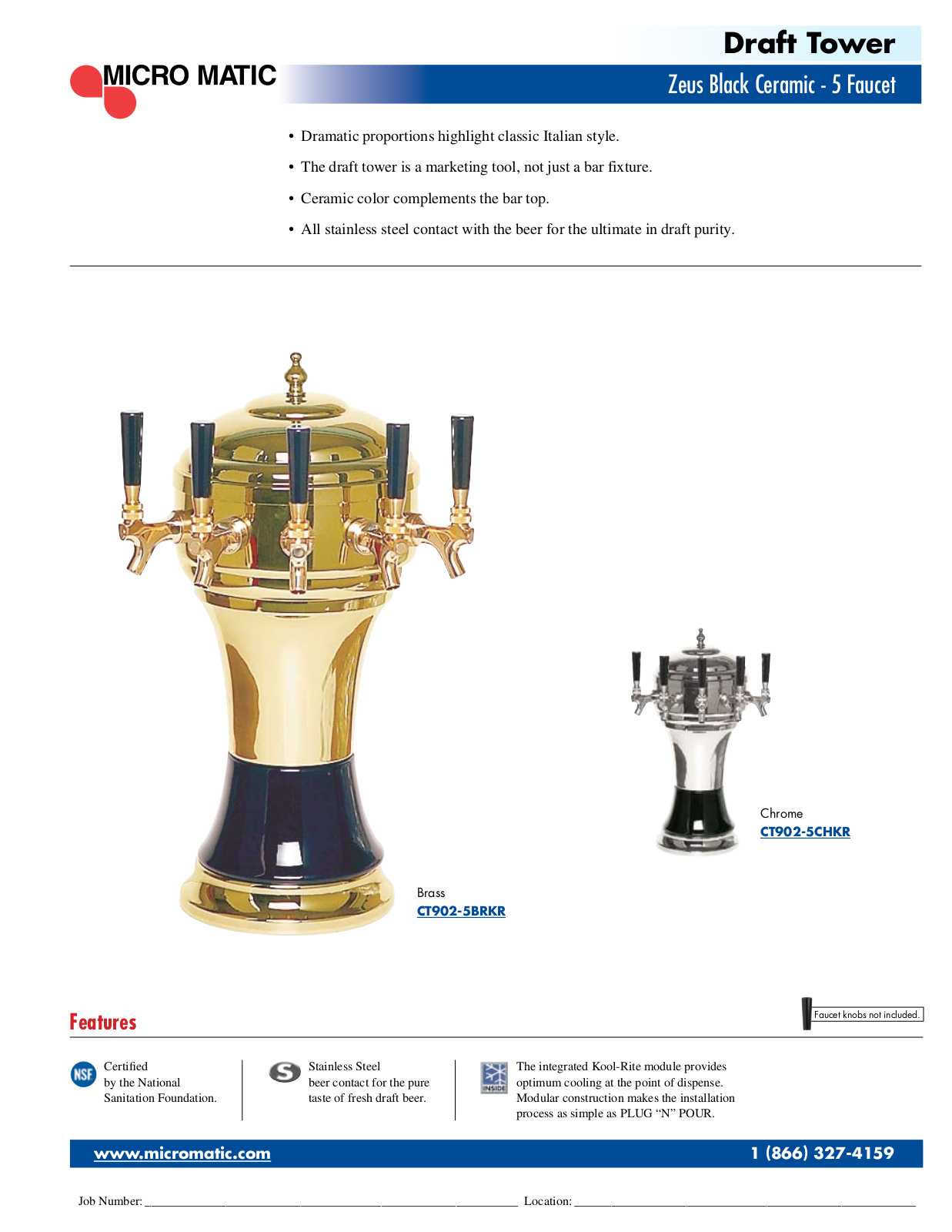 Micro Matic CT902-5BRKR User Manual