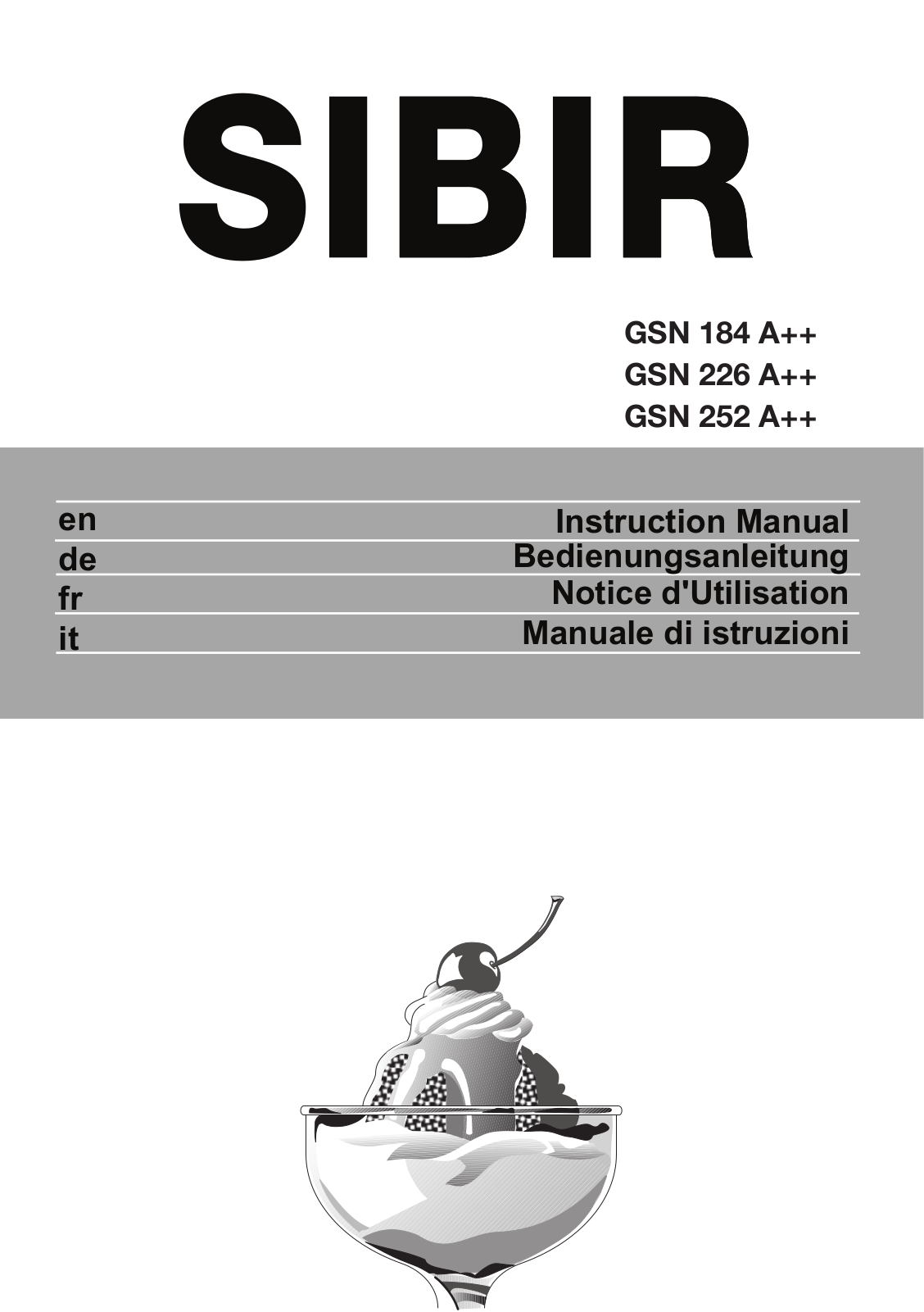 SIBIR GSN 184, GSN 252, GSN 226 User Manual