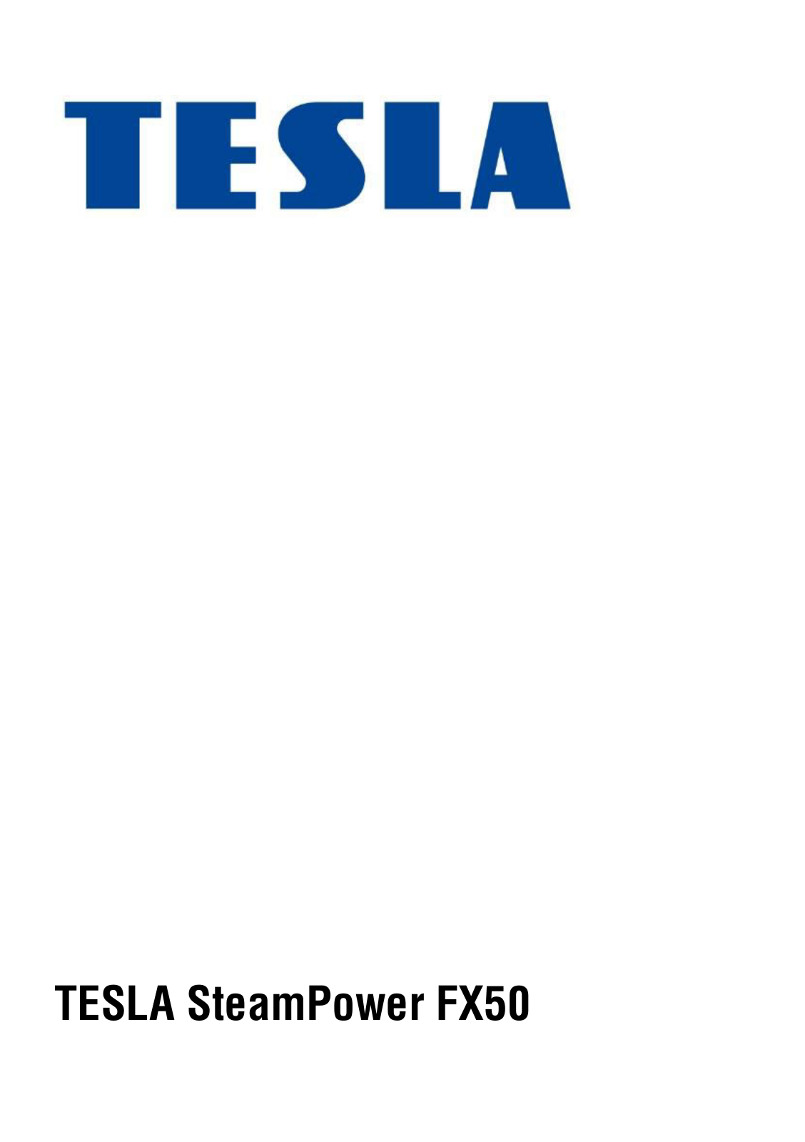 Tesla SteamPower FX50 User guide - ManualMachine.com