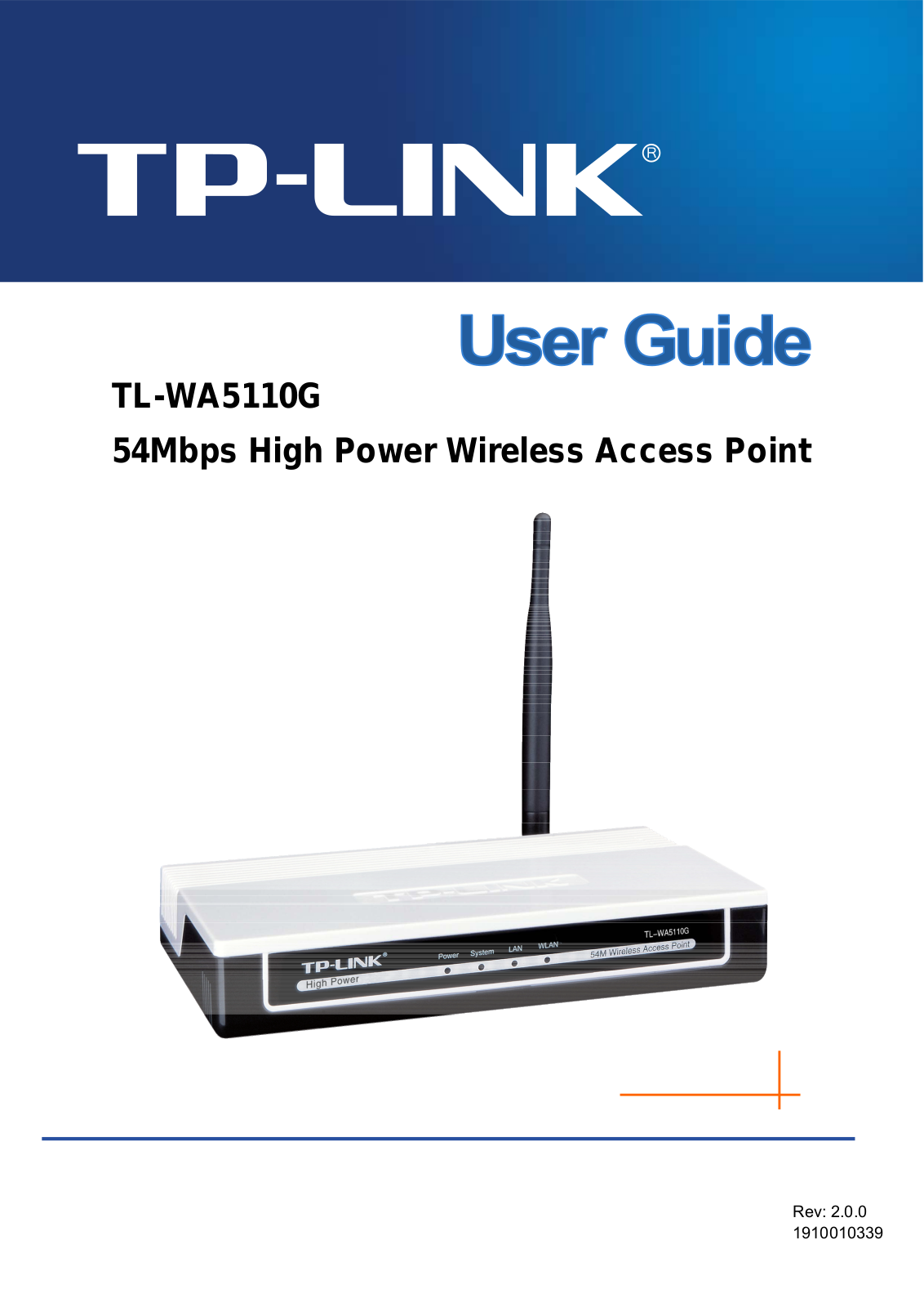 TP-Link TL-WA5110G User Manual