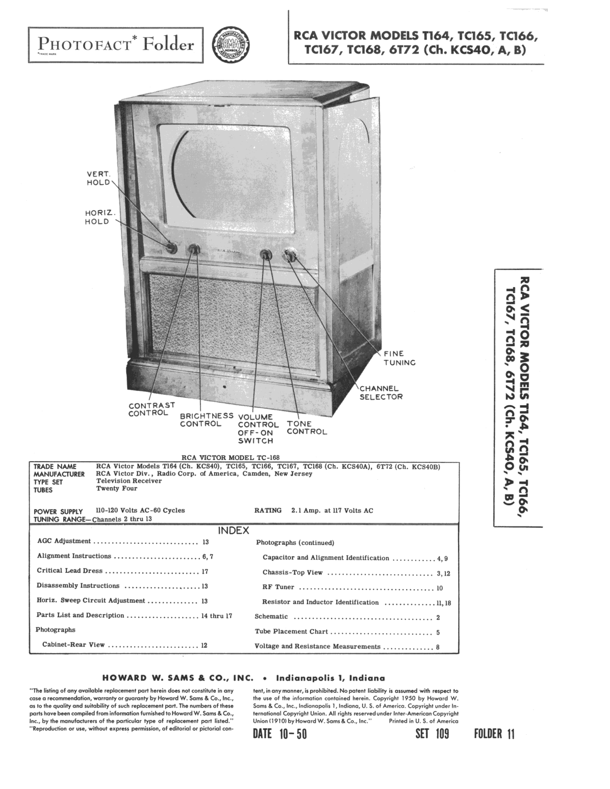 RCA t164 schematic