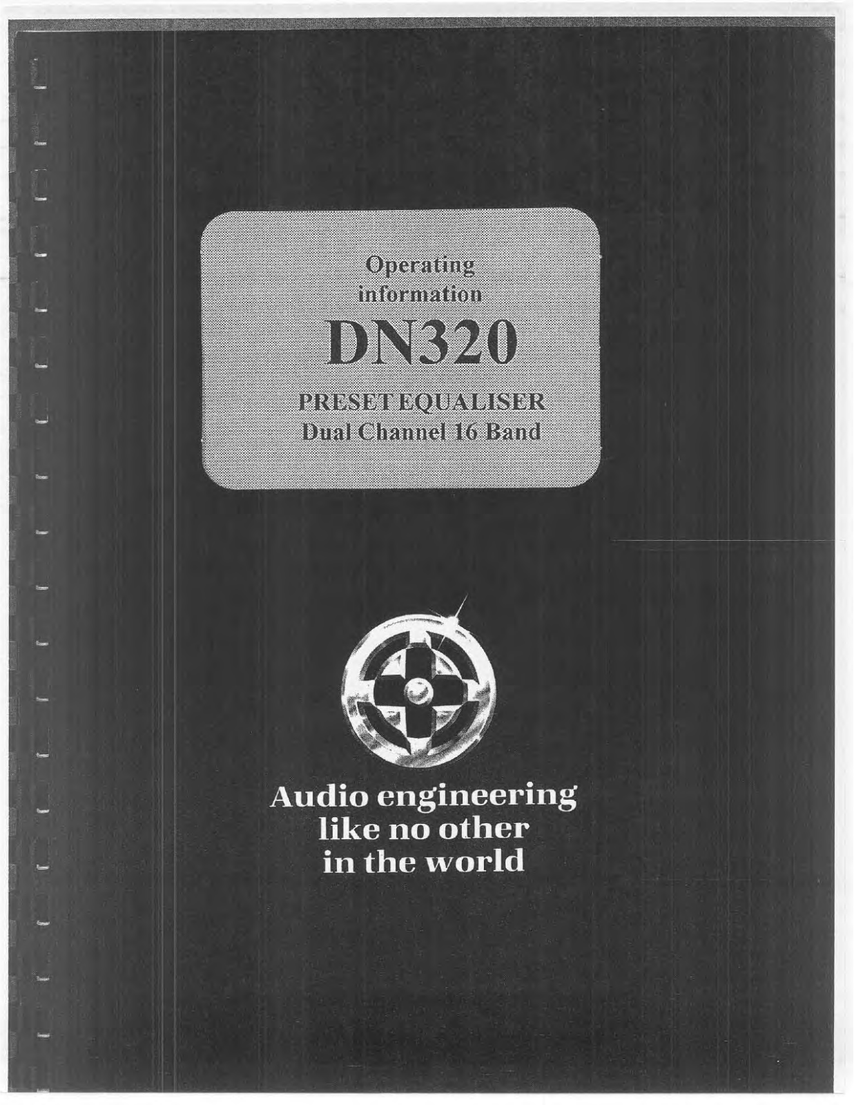 Klark Teknik dn320 User Manual