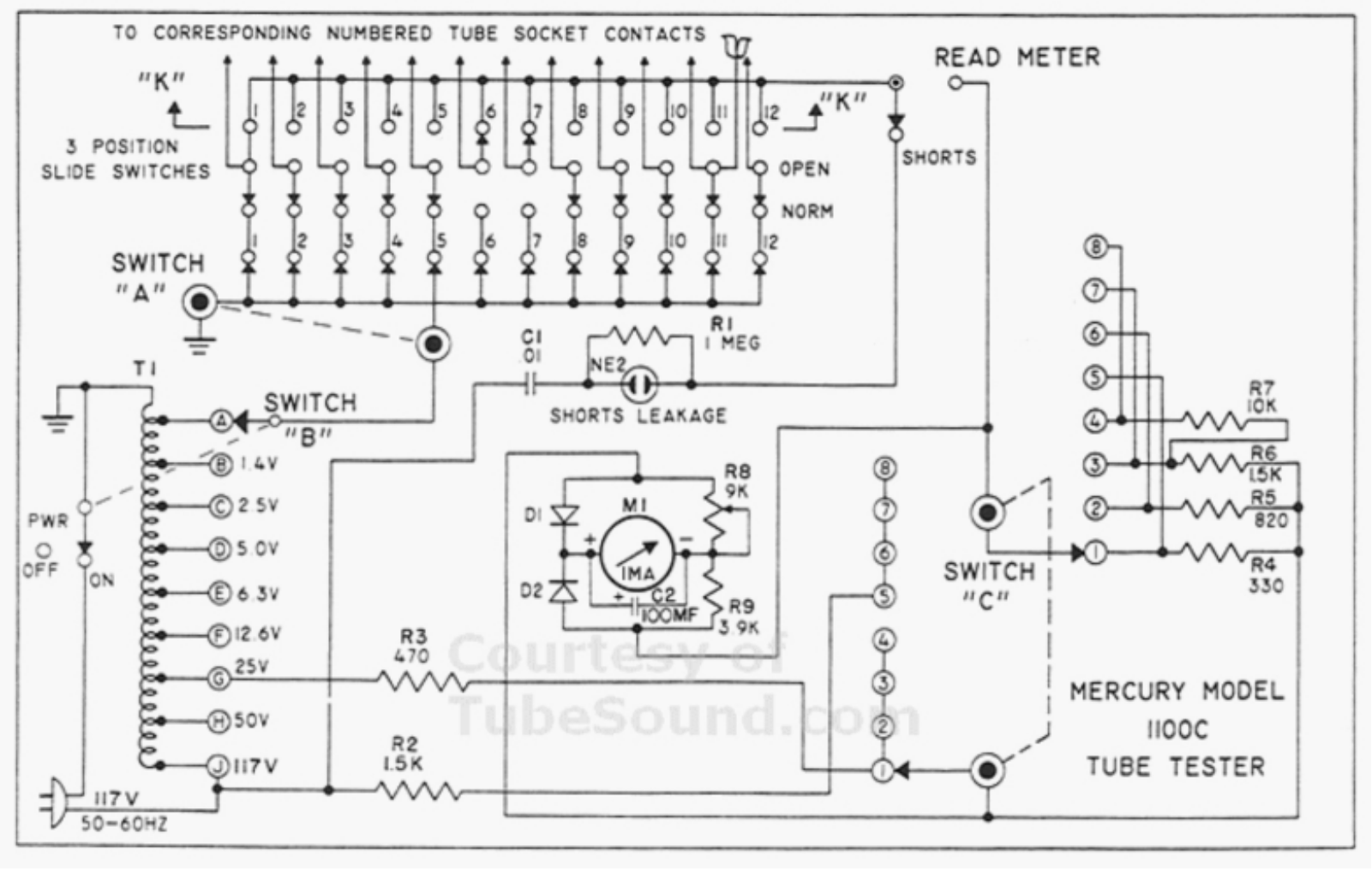 Mercury 1100c schematic