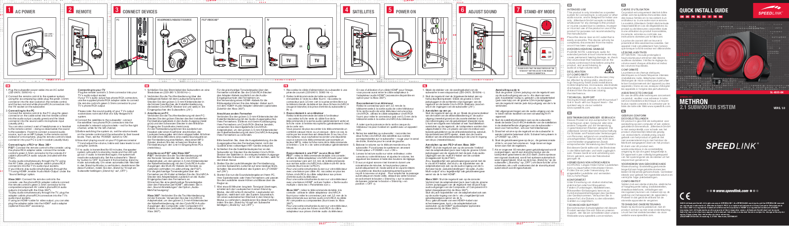 SPEEDLINK SL-8325-BK User Manual