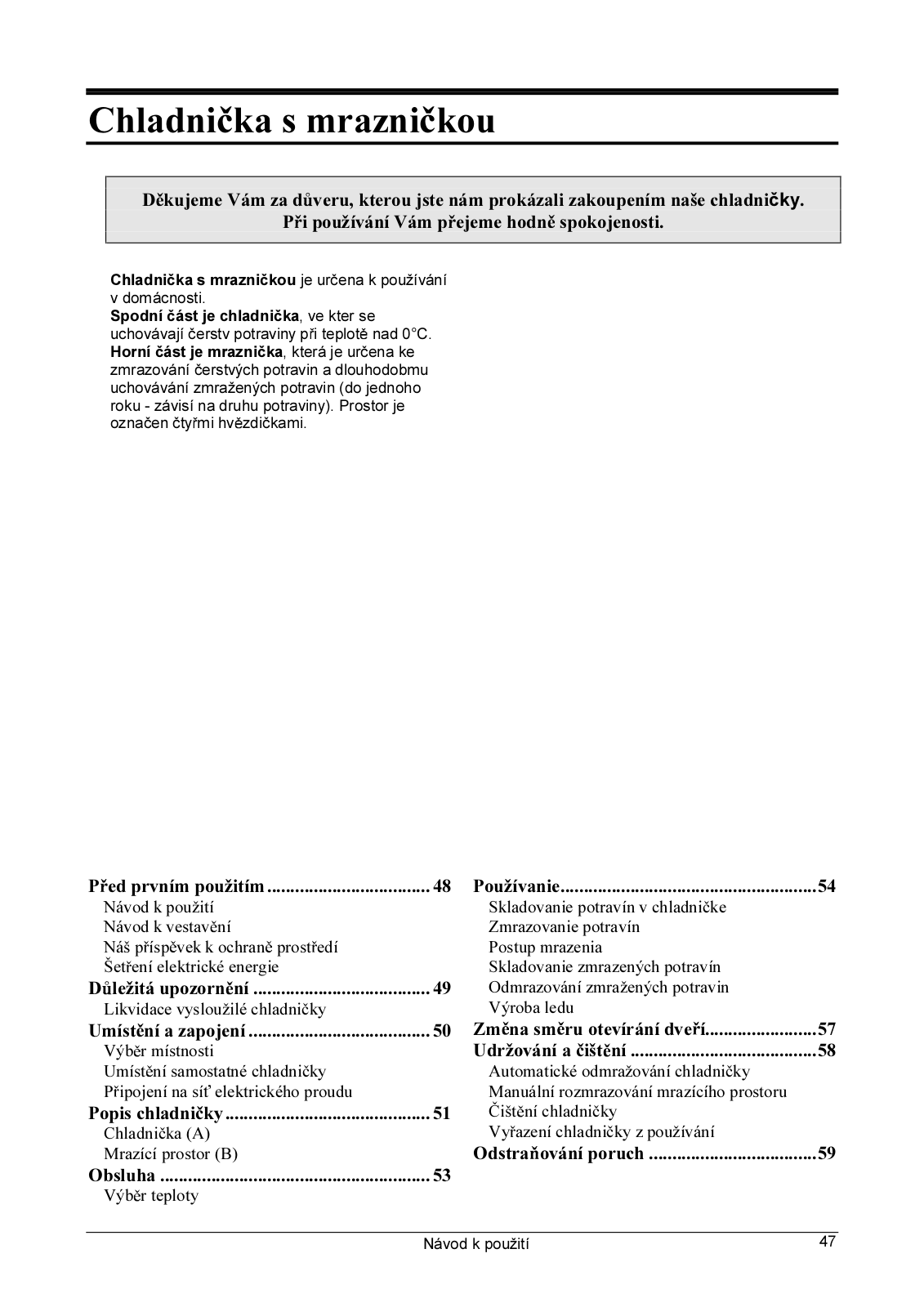 Gorenje R 2747 CLA User Manual