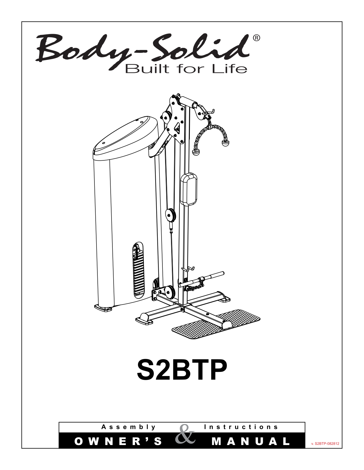 Body Solid S2BTP2 User Manual