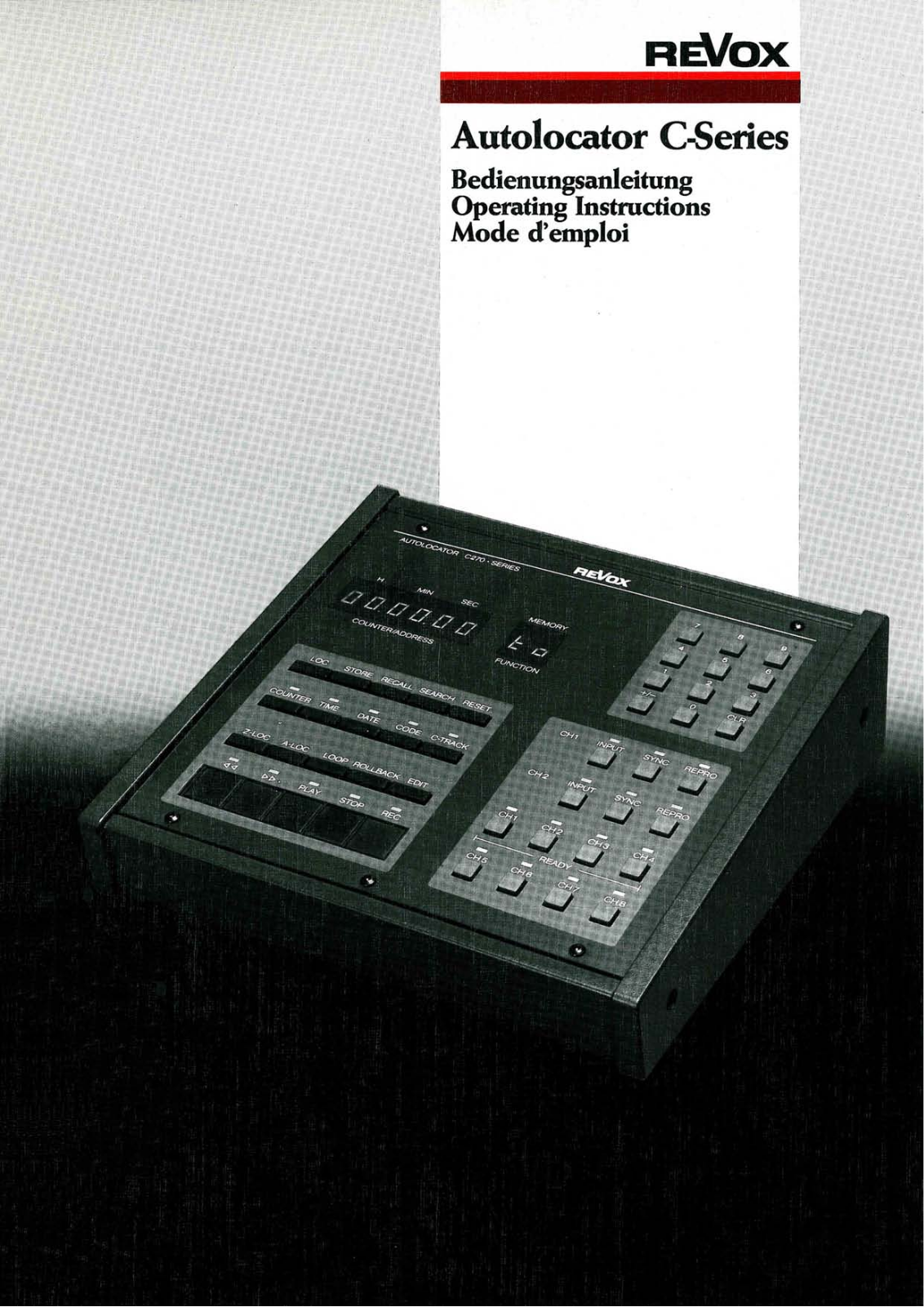 Revox C-Autoloc Owners Manual