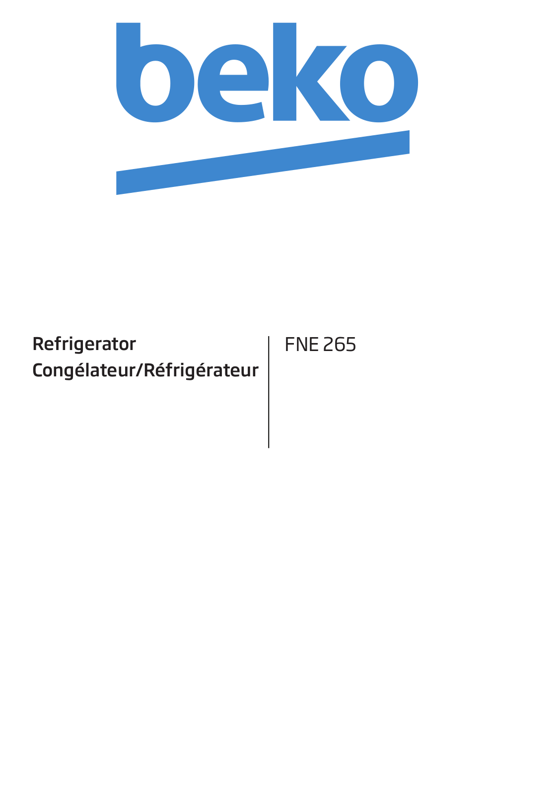 Beko FNE265 User manual