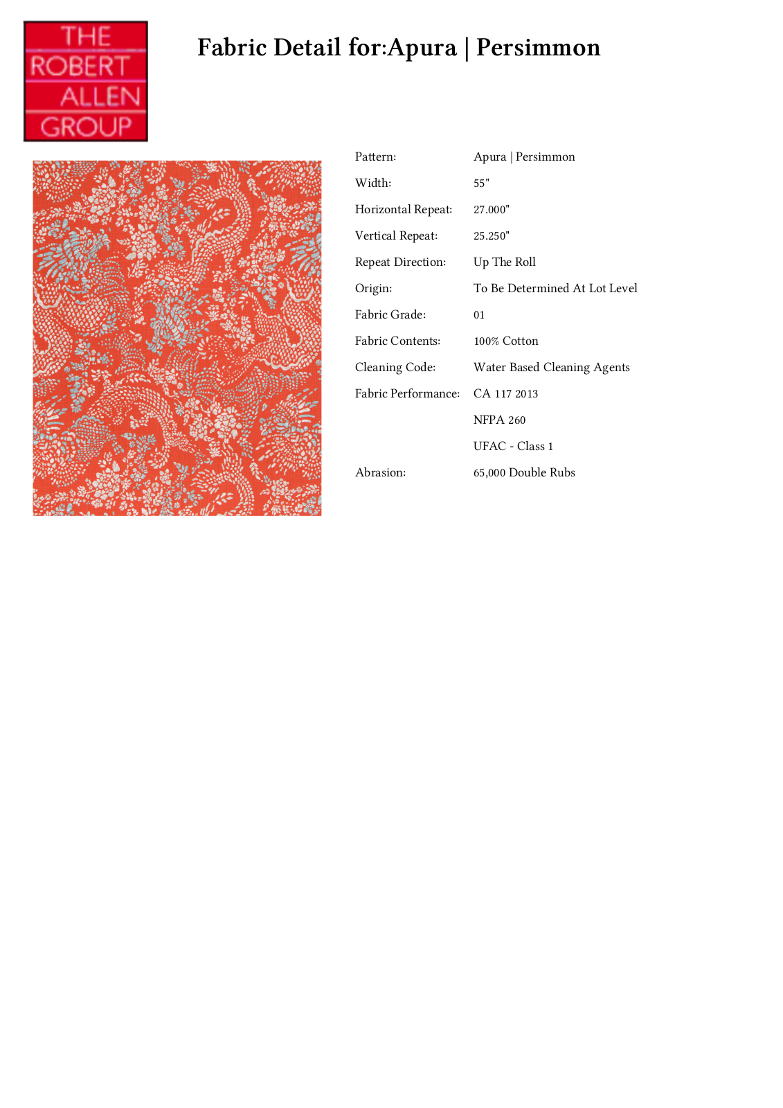 Robert Allen RALF1685 Specifications - ManualMachine.com