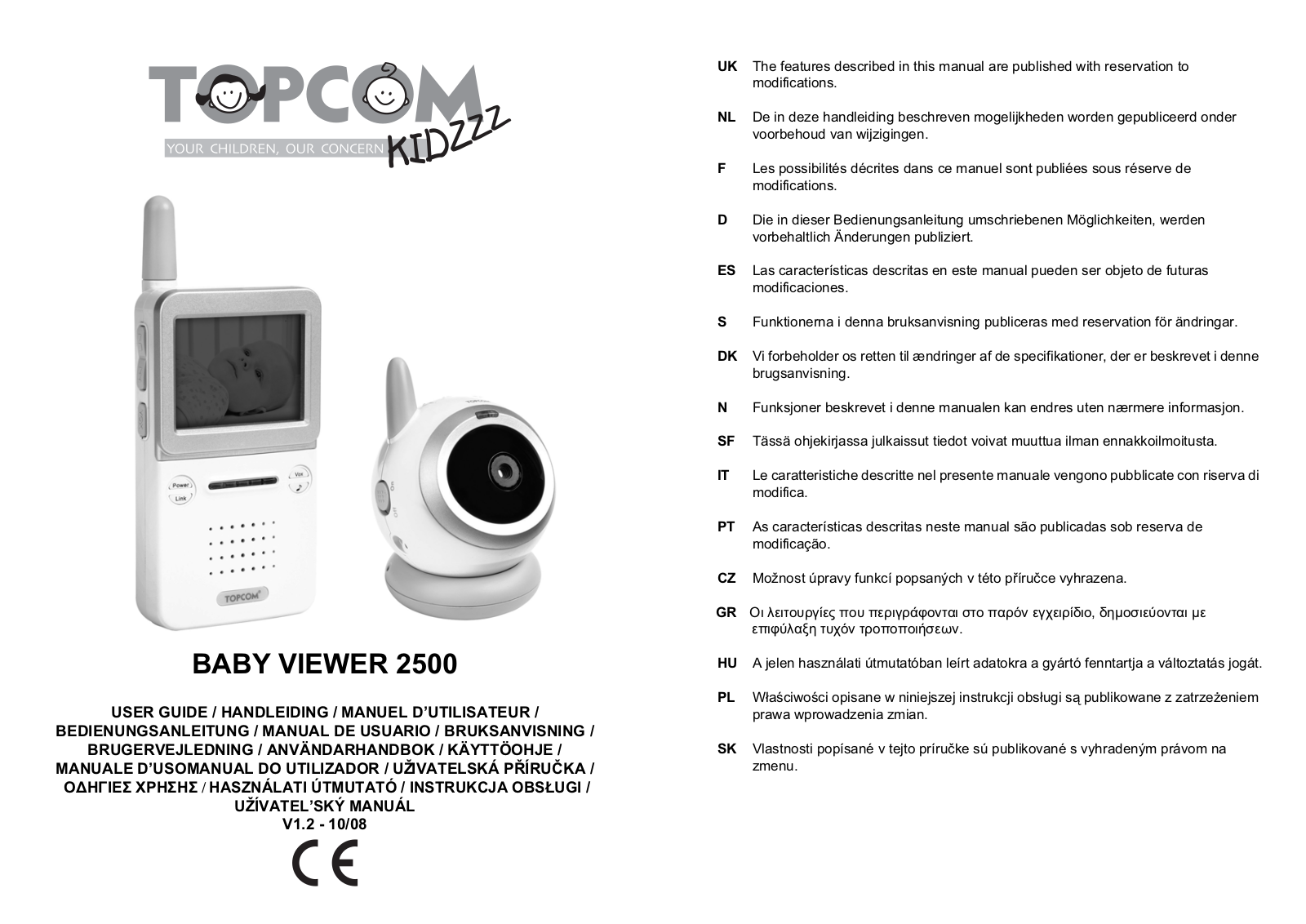 Topcom 2500 User Manual