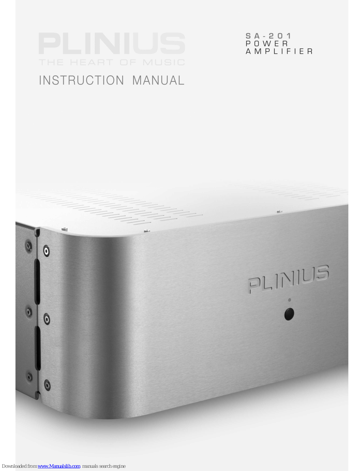 Plinius SA-201 Instruction Manual