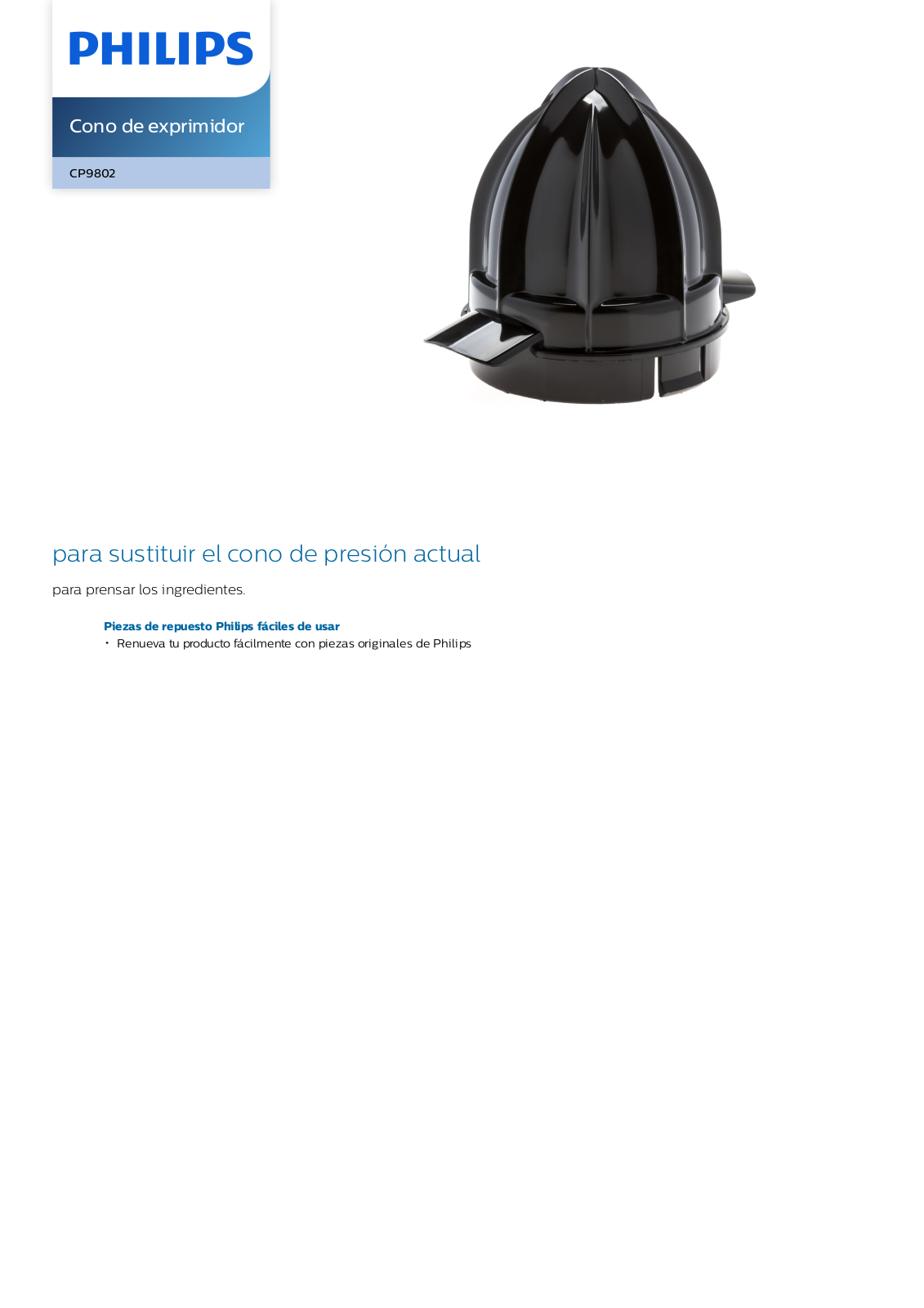 Philips CP9802/01 Leaflet - ManualMachine.com