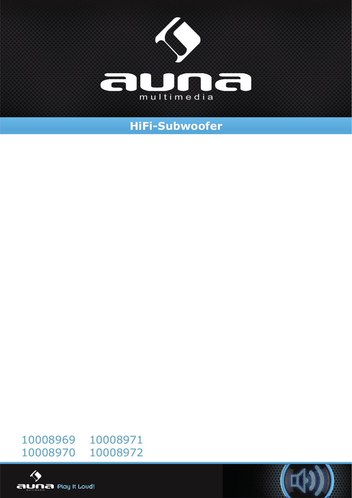 Auna HiFi-Subwoofer User Guide