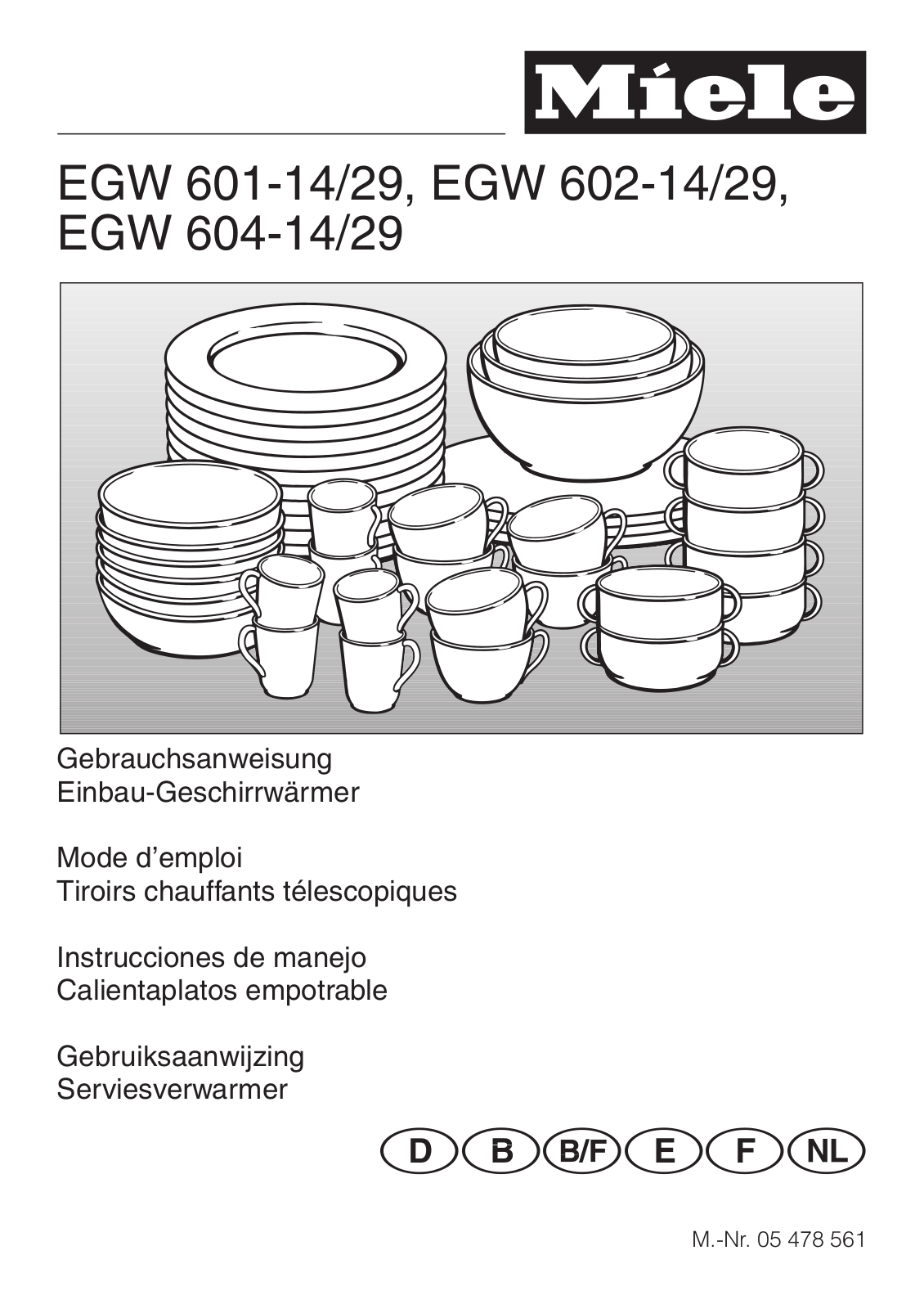 Miele EGW 601-14, EGW 601-29, EGW 602-14, EGW 602-29, EGW 604-14 User manual