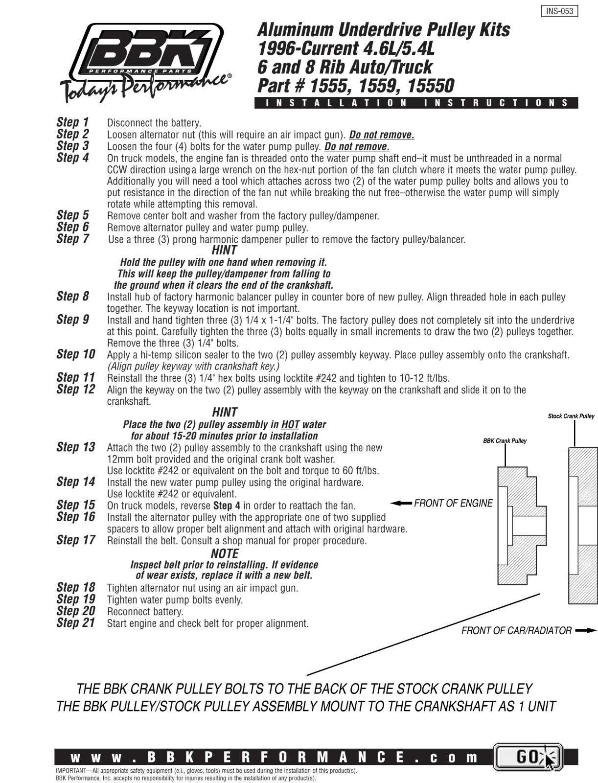 BBK Performance 1555 User Manual - ManualMachine.com