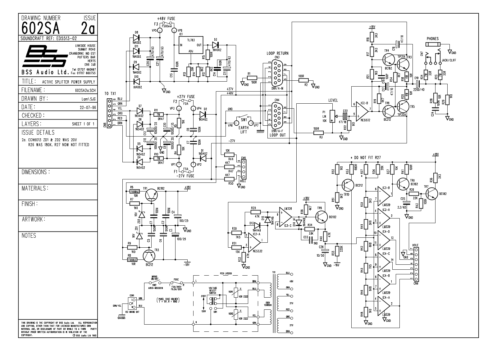 BSS 602SA2A Schematic - ManualMachine.com