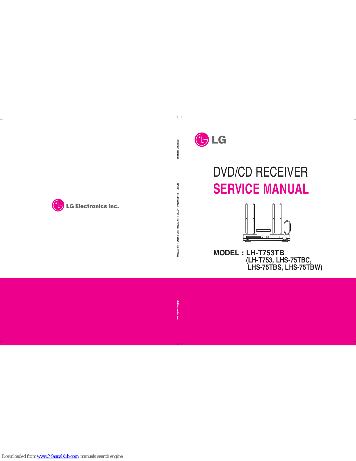 LG LH-T753TB, LHS-75TBC, LH-T753, LHS-75TBS, LHS-75TBW Service Manual