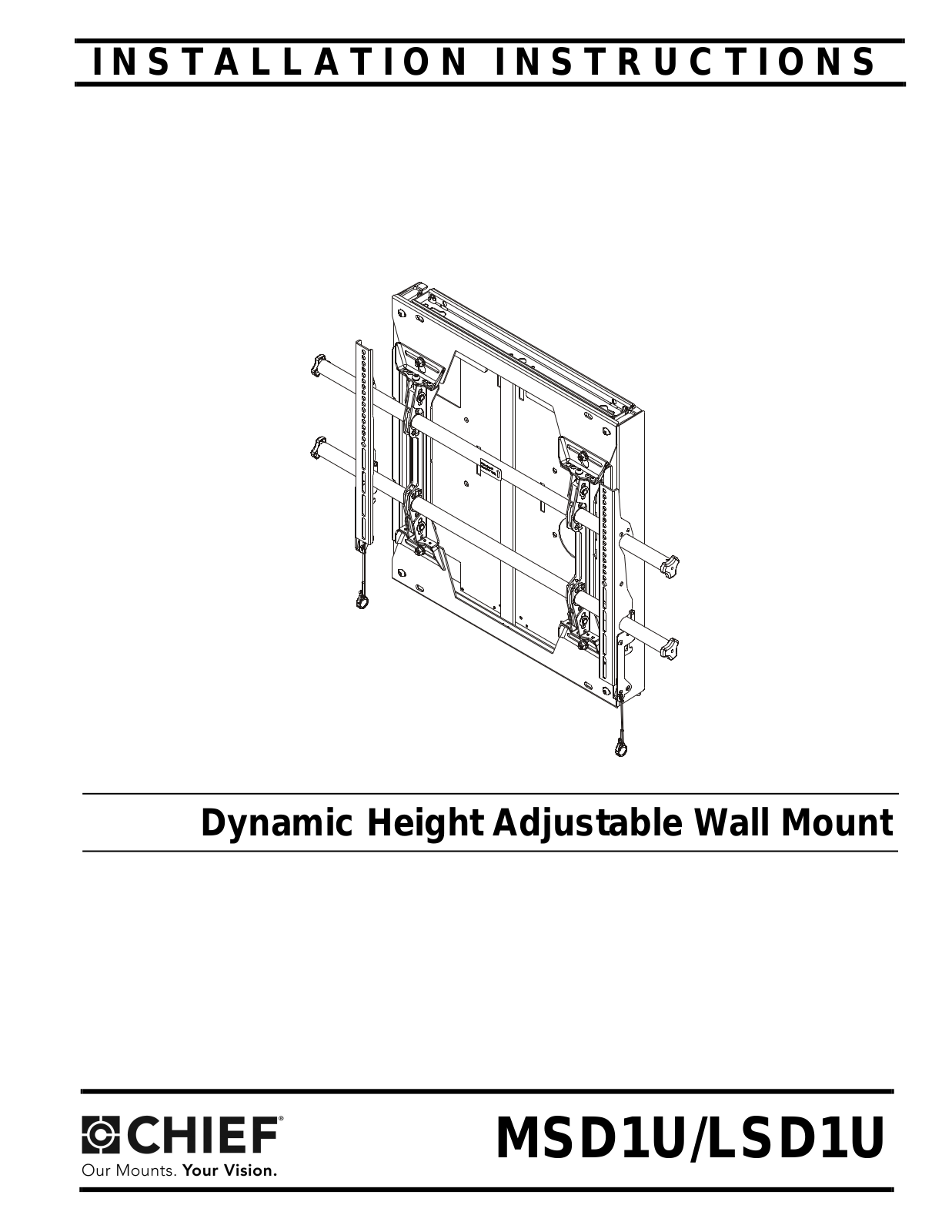 Chief MSD1U Installation Guide